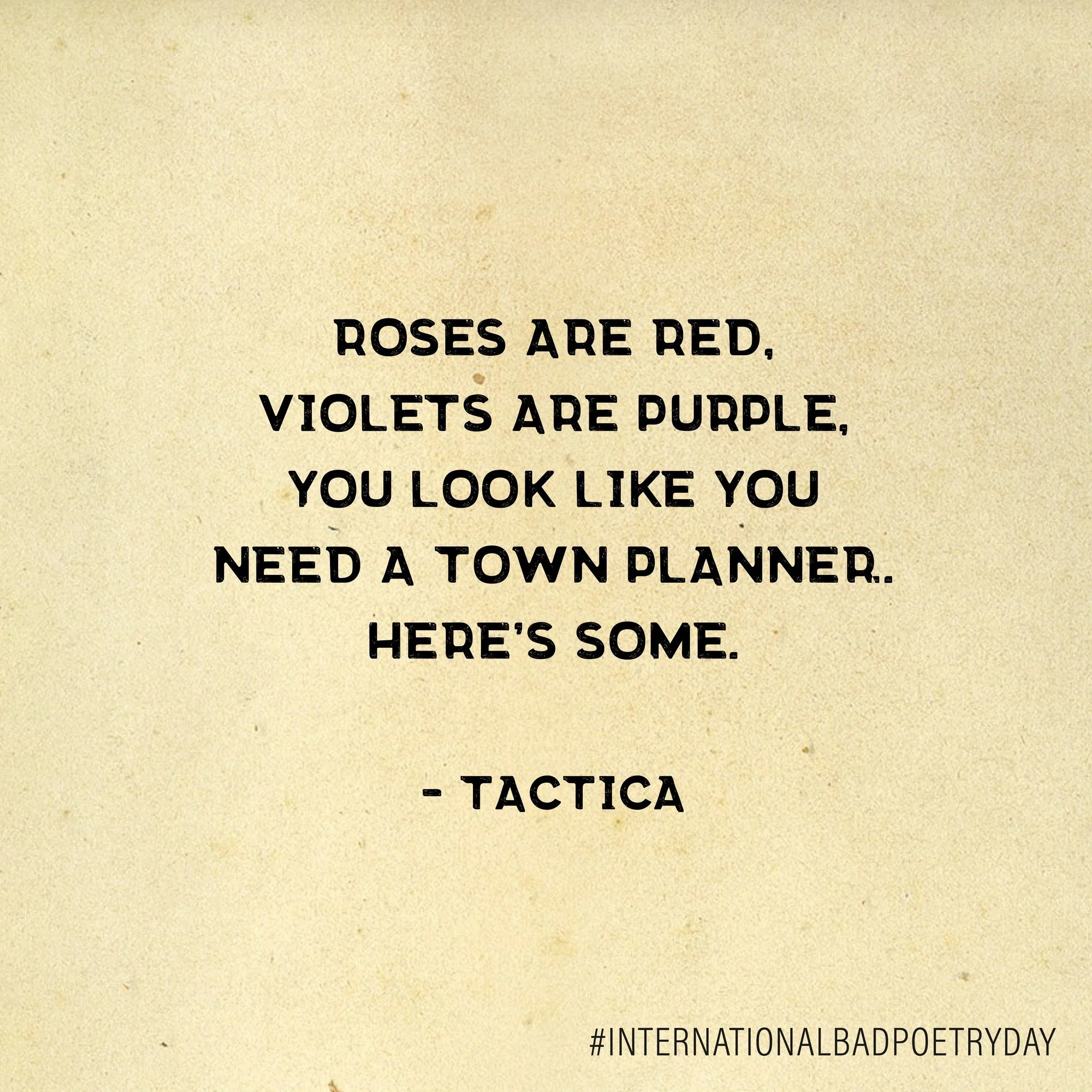 Happy Bad Poetry Day!