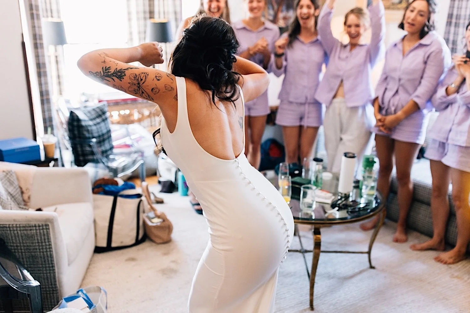 004_bridesmaid-first-look-before-ceremony-at-planet-bluegrass.jpg