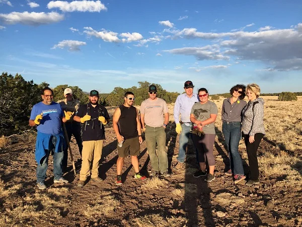 Members of the CTA following a trail work day. Photo by Pat Valdivia.