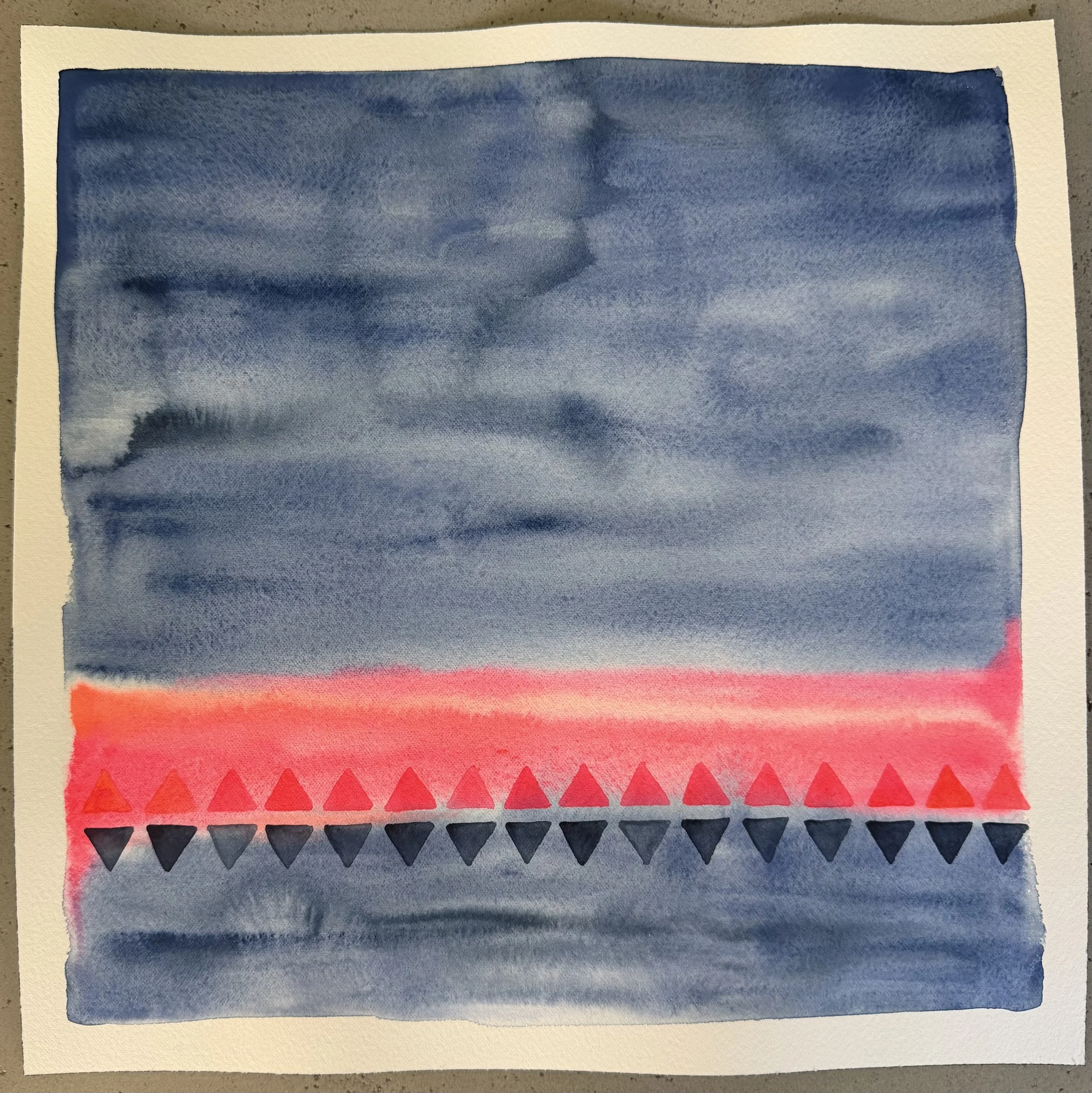  12” x 12”,  Mar de Jade Awe  , $475  