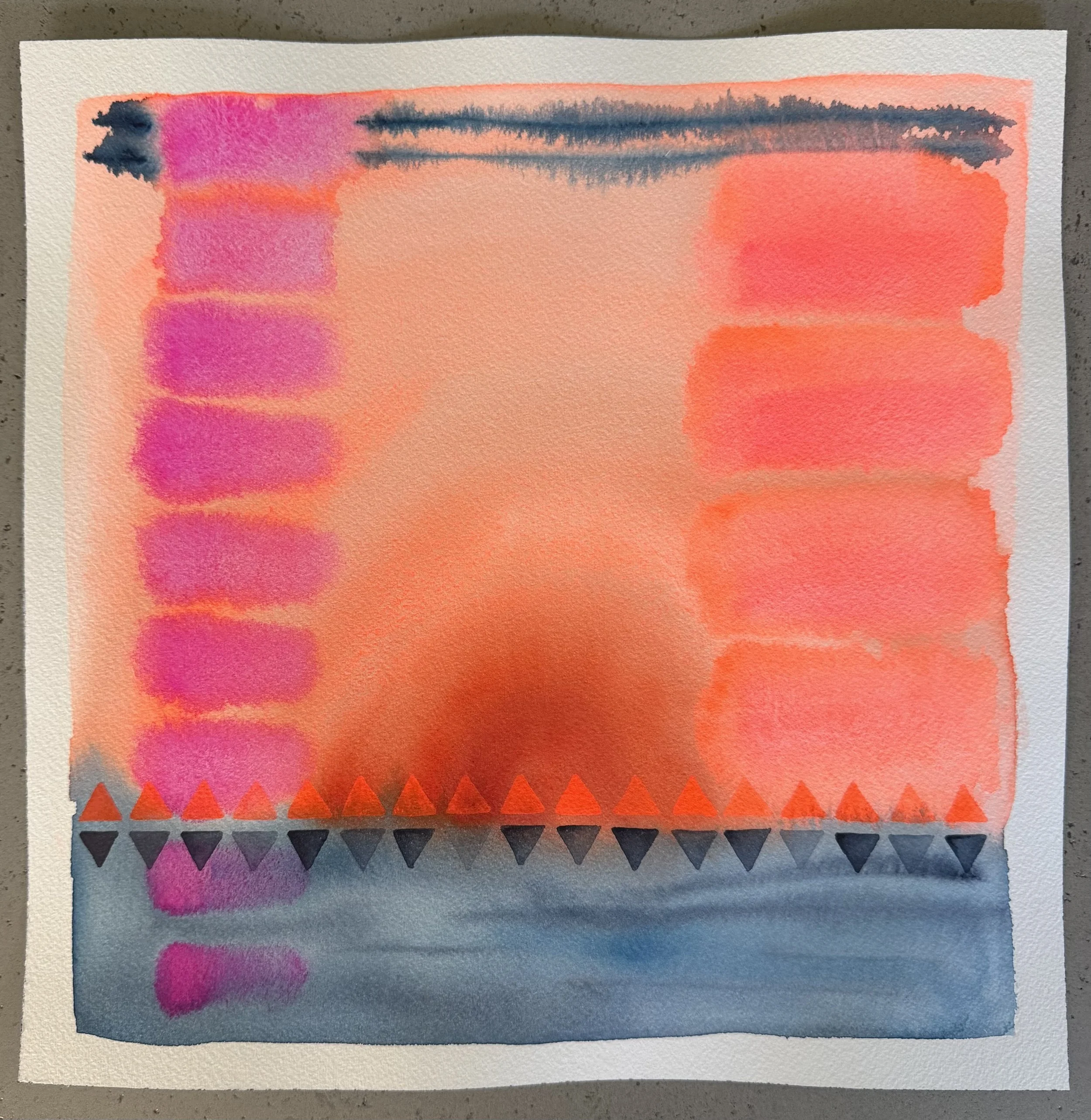  12” x12”,  Mar de Jade Connection,  $475 