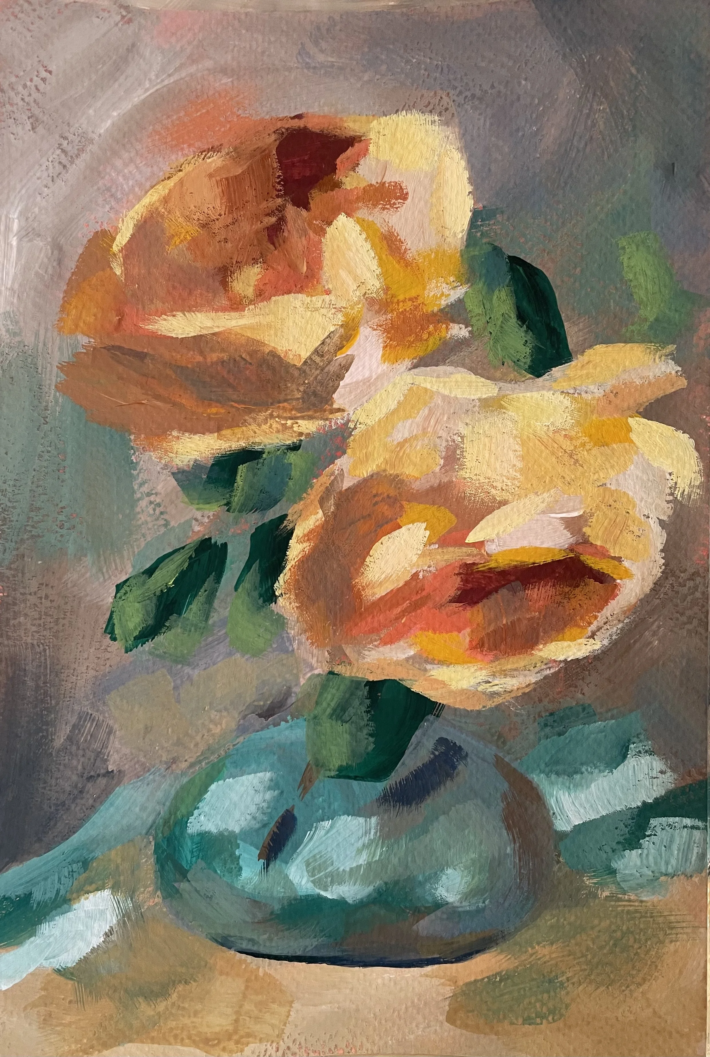   To Be Here , 6” x 9”, $340, gouache 