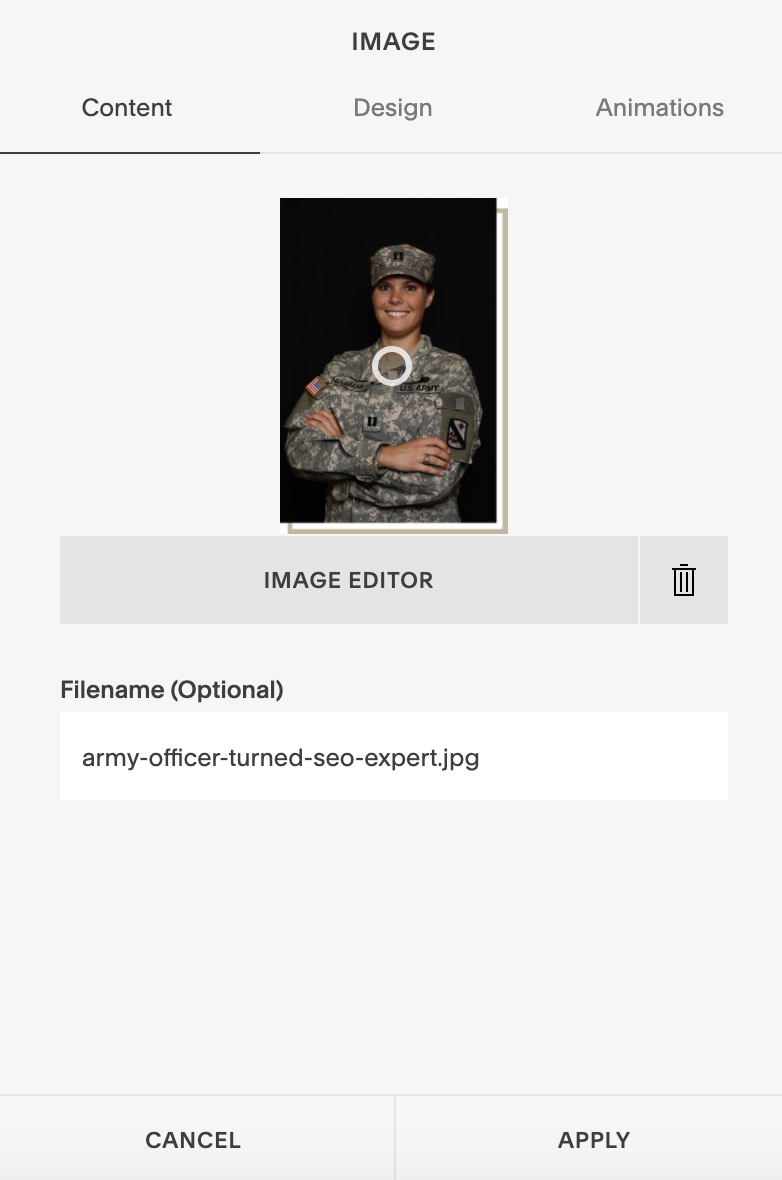 Correctly name your image for Squarespace Websites