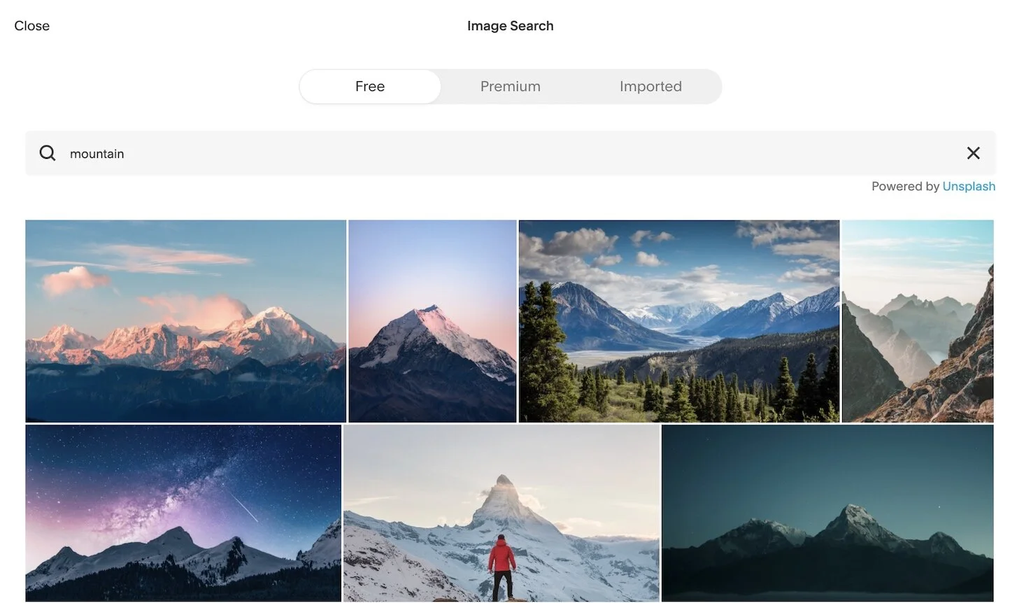 Instead of using Squarespace Stock photos create your own