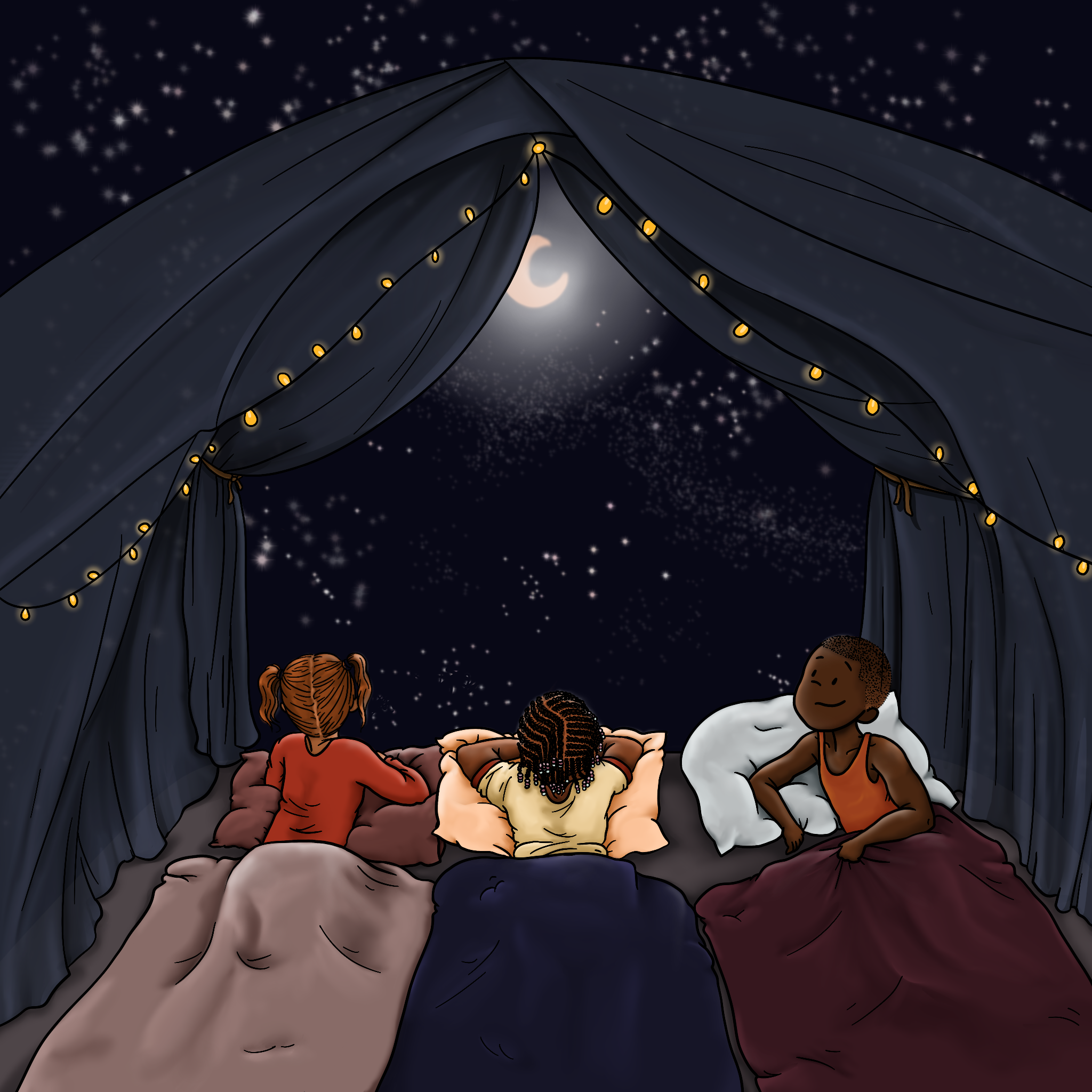camping under the stars