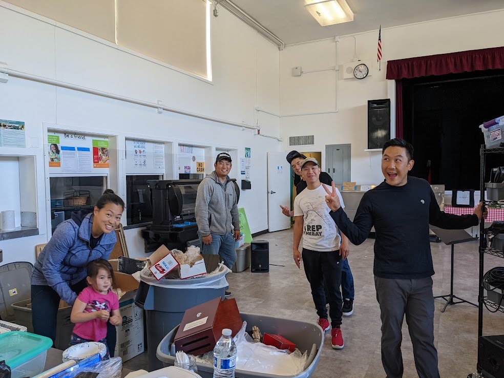 Cleaning out the IGC closet at Marshall Elementary (April 23)