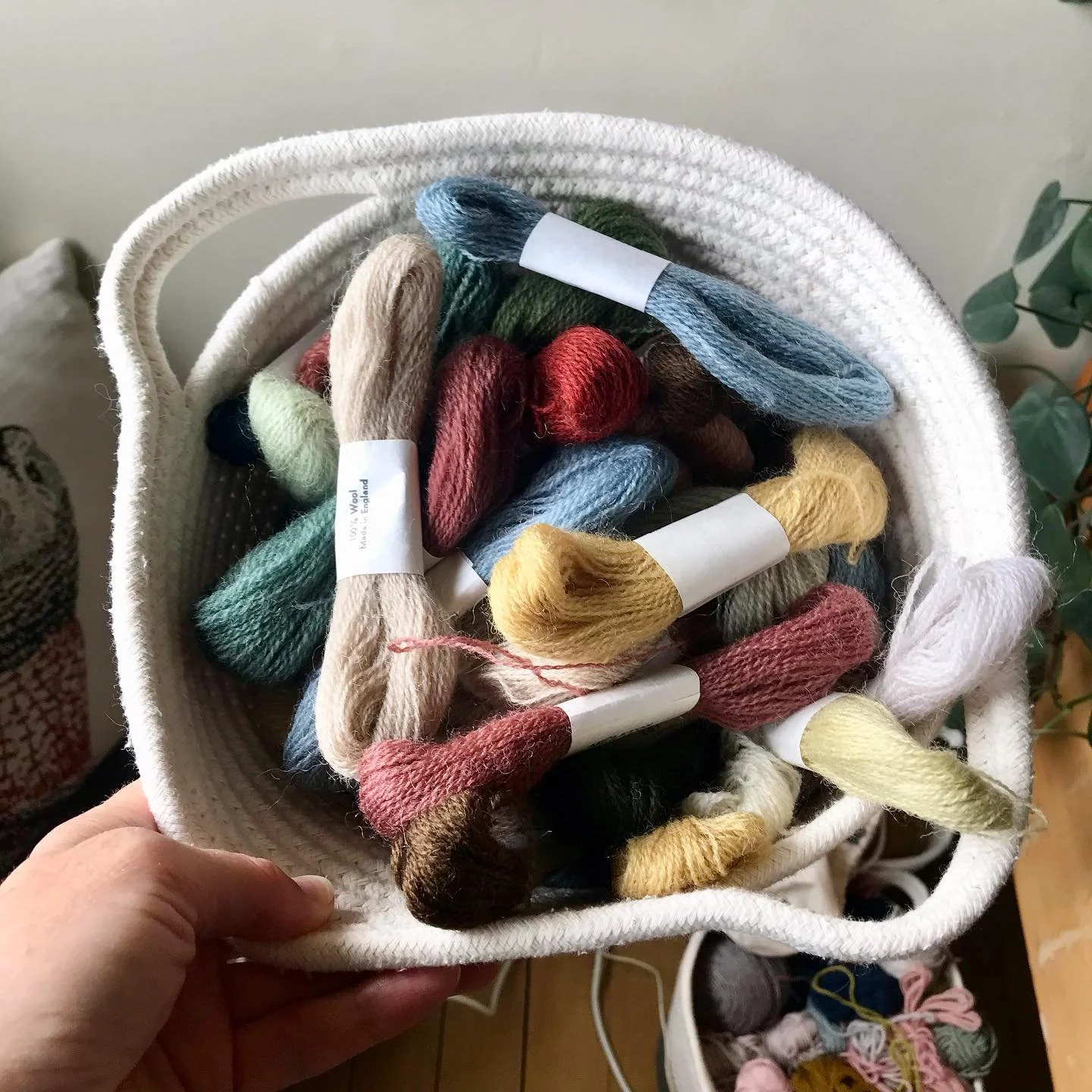 It&rsquo;s been a hot minute since I did some weaving but then I found a big bag of tapestry wool in an op shop for $5 and I wasn&rsquo;t going to say no. I love working with thrifted wool and the constraints it brings!