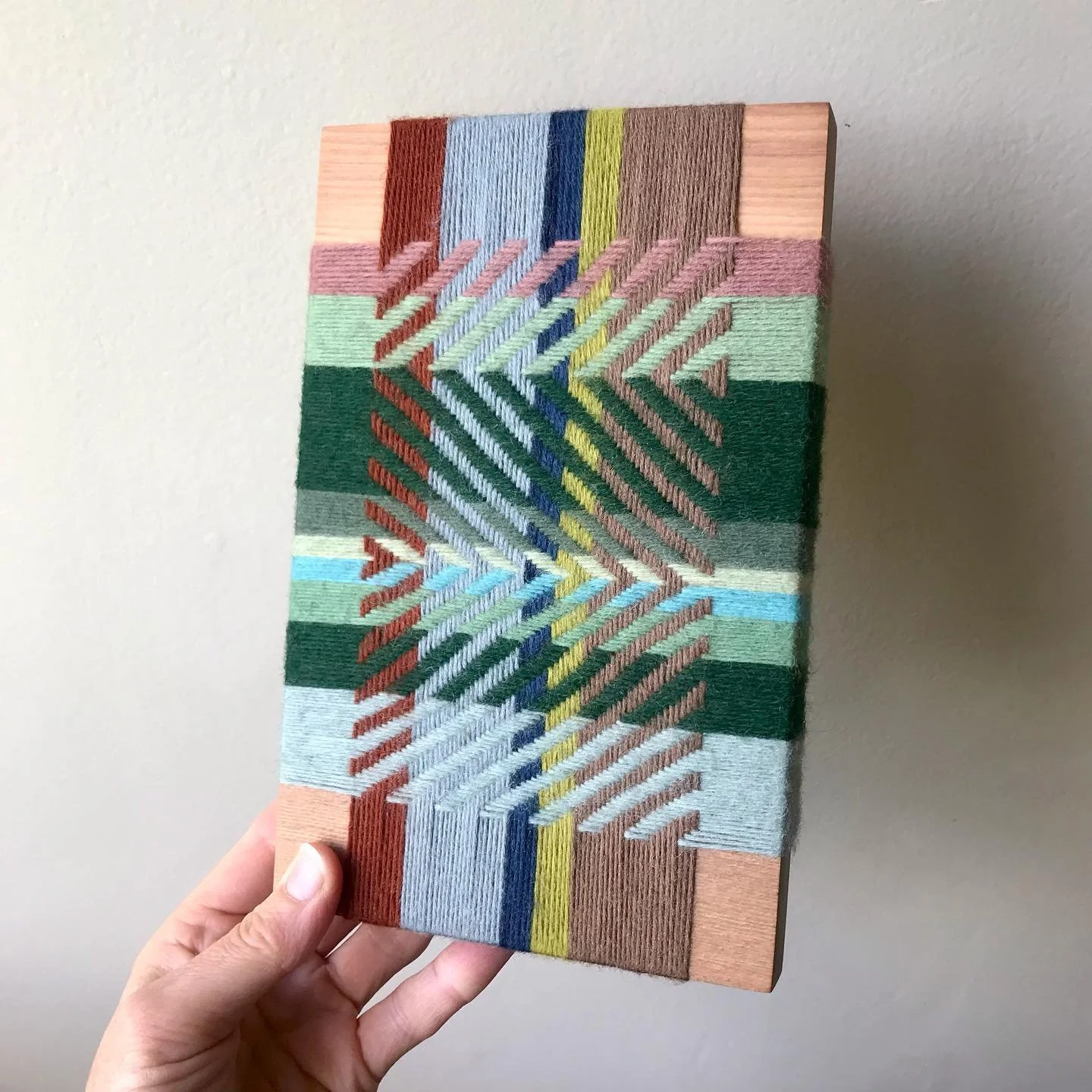 SOLD &lsquo;Closer and closer&rsquo;, 13.5 x 21 x 3cm, wool and reclaimed rimu. $60 plus postage. DM if you&rsquo;re interested ✨

Inspired by the poetry collection One Human in Height by Rachel O&rsquo;Neill. All profits will go to an Aotearoa wom