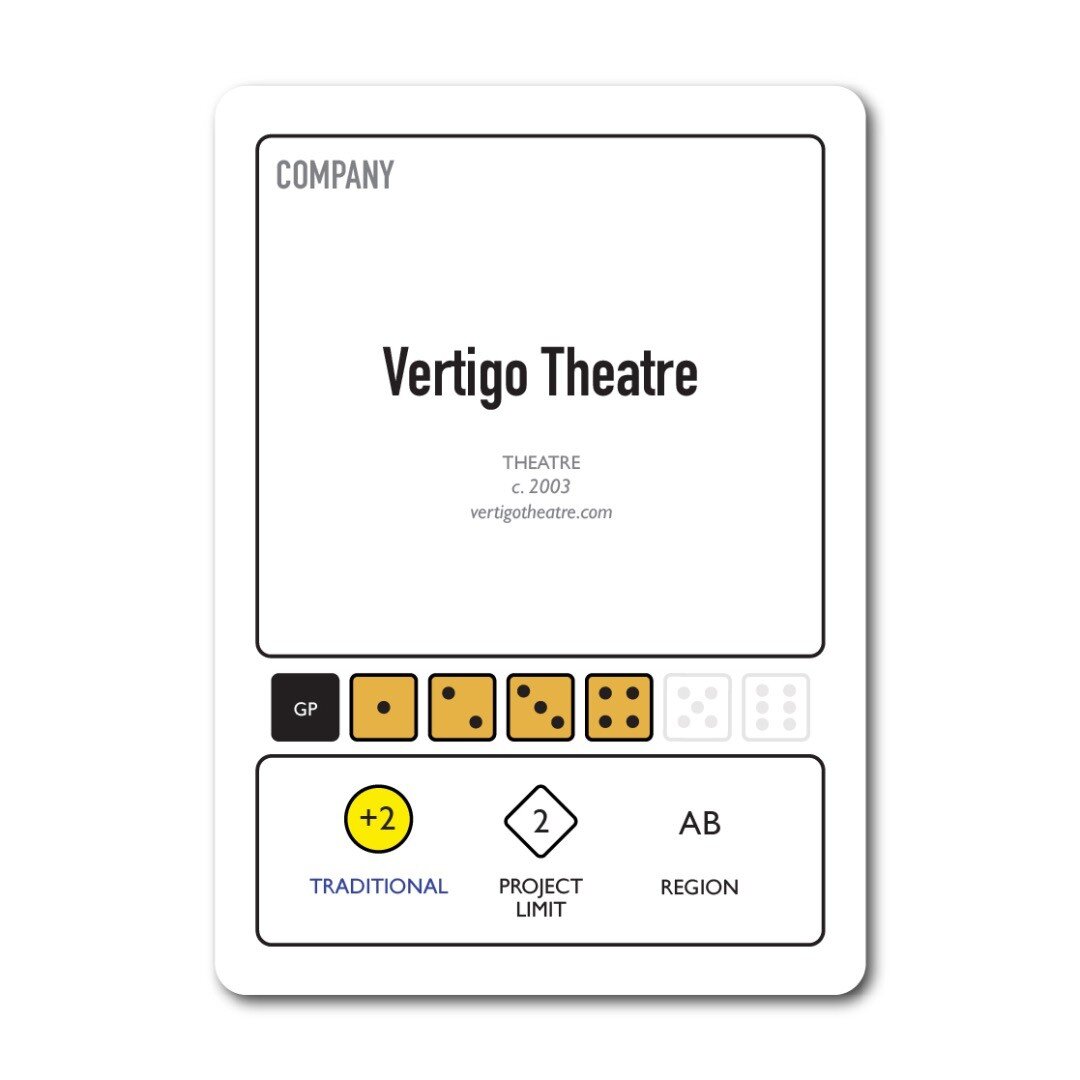 Vertigo Theatre
* * * * * * 
@vertigotheatre #vertigo #traditional
#culturecapital #cardgame #performance #liveart #theatre #dance #publicfunding #edmonton #yeg #yeggers #calgary #yyc #yycnow #AB #alberta #canadianart #contemporaryart #design #tablet