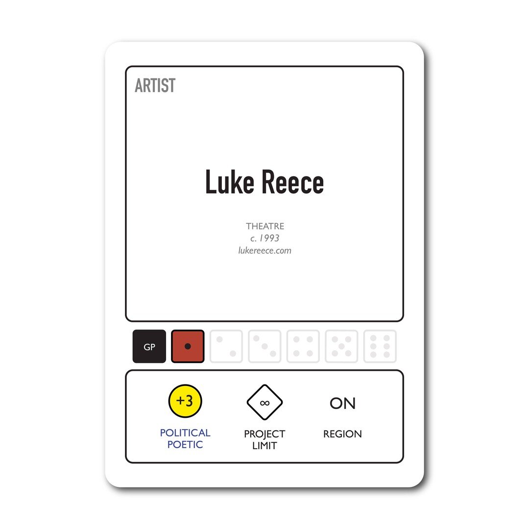 We're back for MATCH #4 of culturecapital:online happening Tuesday October 27th 2020: 6pm PT, 7pm MT, 9pm ET. This is our final match of the fiscal year and it's going to be intense!

Introducing our first challenger: Luke Reece (ON).

Luke Reece str