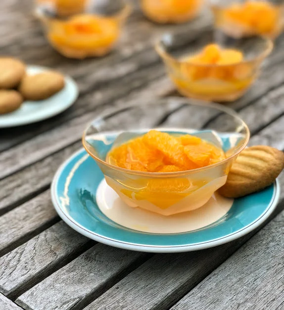 Sozzled Oranges with Vanilla Biscuits