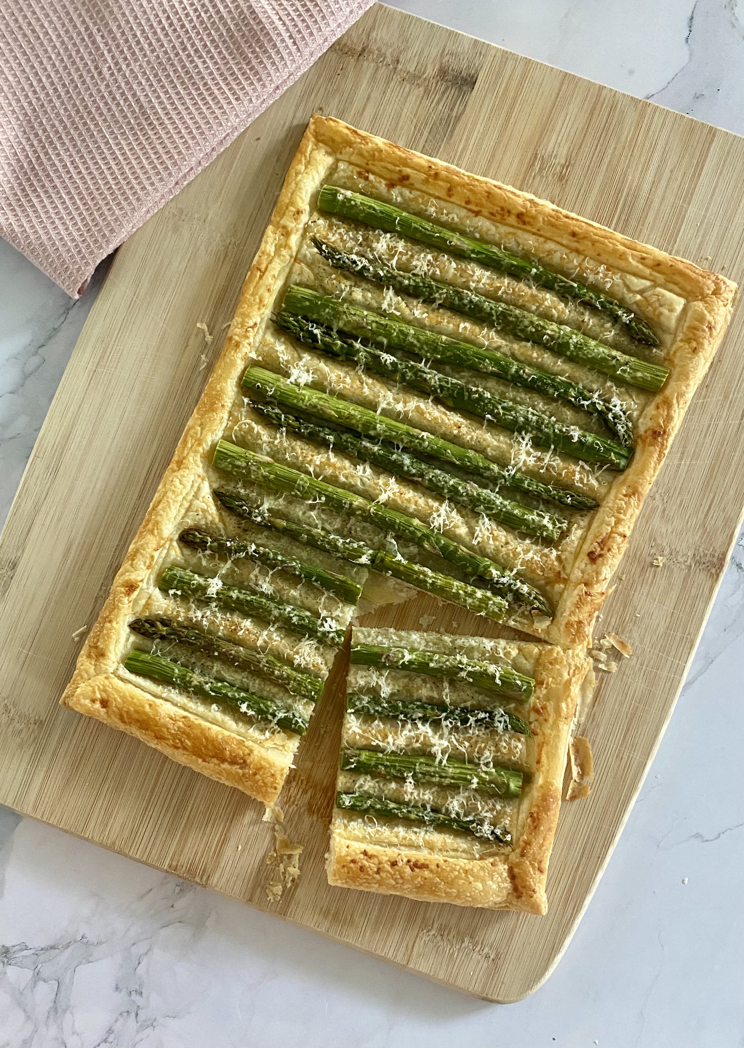Asparagus and Pecorino Tart