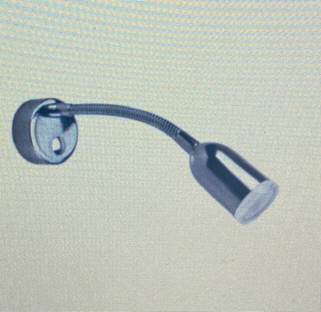 Led leselys med nattbelysning og usb uttak.