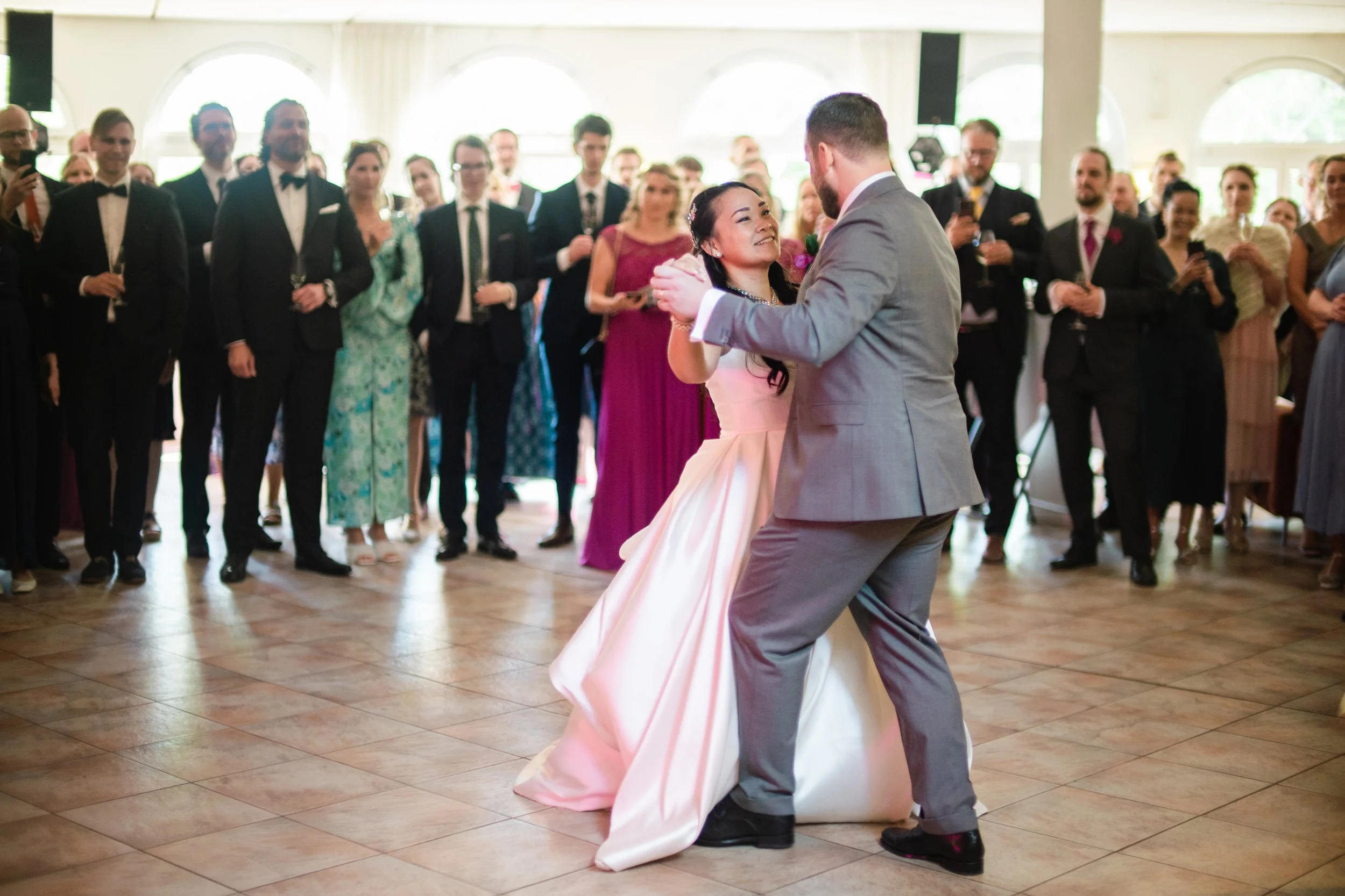 Brudskål, vals och  tårta