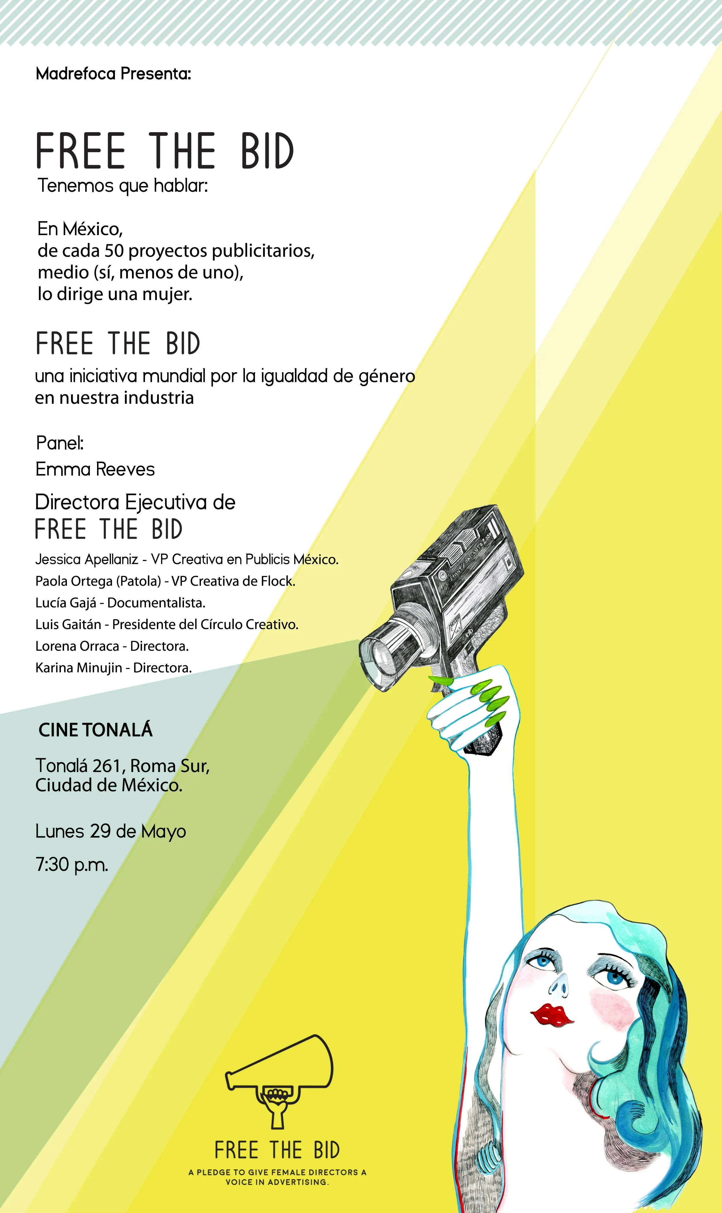 Illustration and graphic design for Free the Bid