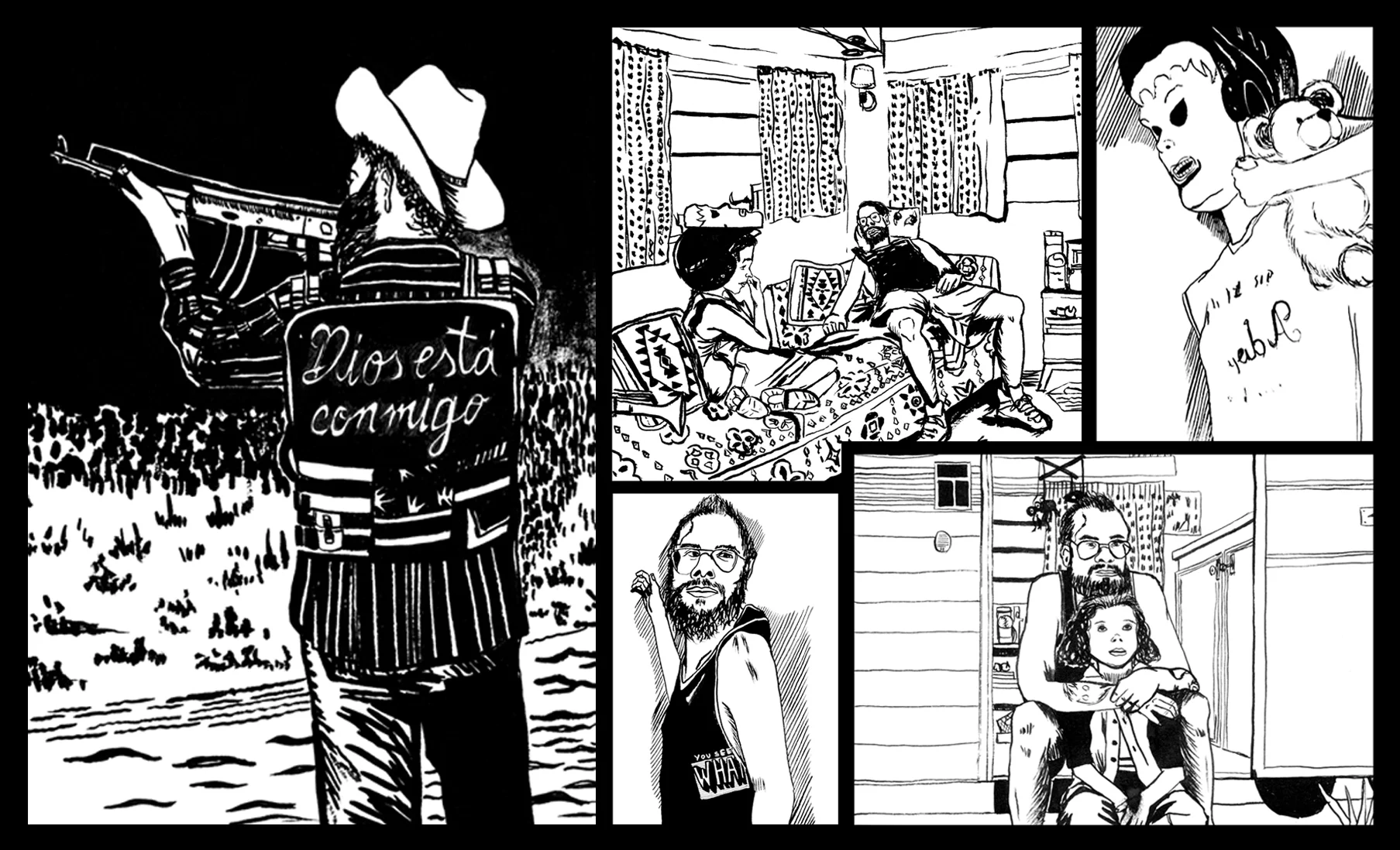  BOOK IN PROCESS, project made with the director of the feature film "comprame un revolver" julio hernandez cordon. Illustrations made in the film that narrate how a story is constructed on the set.