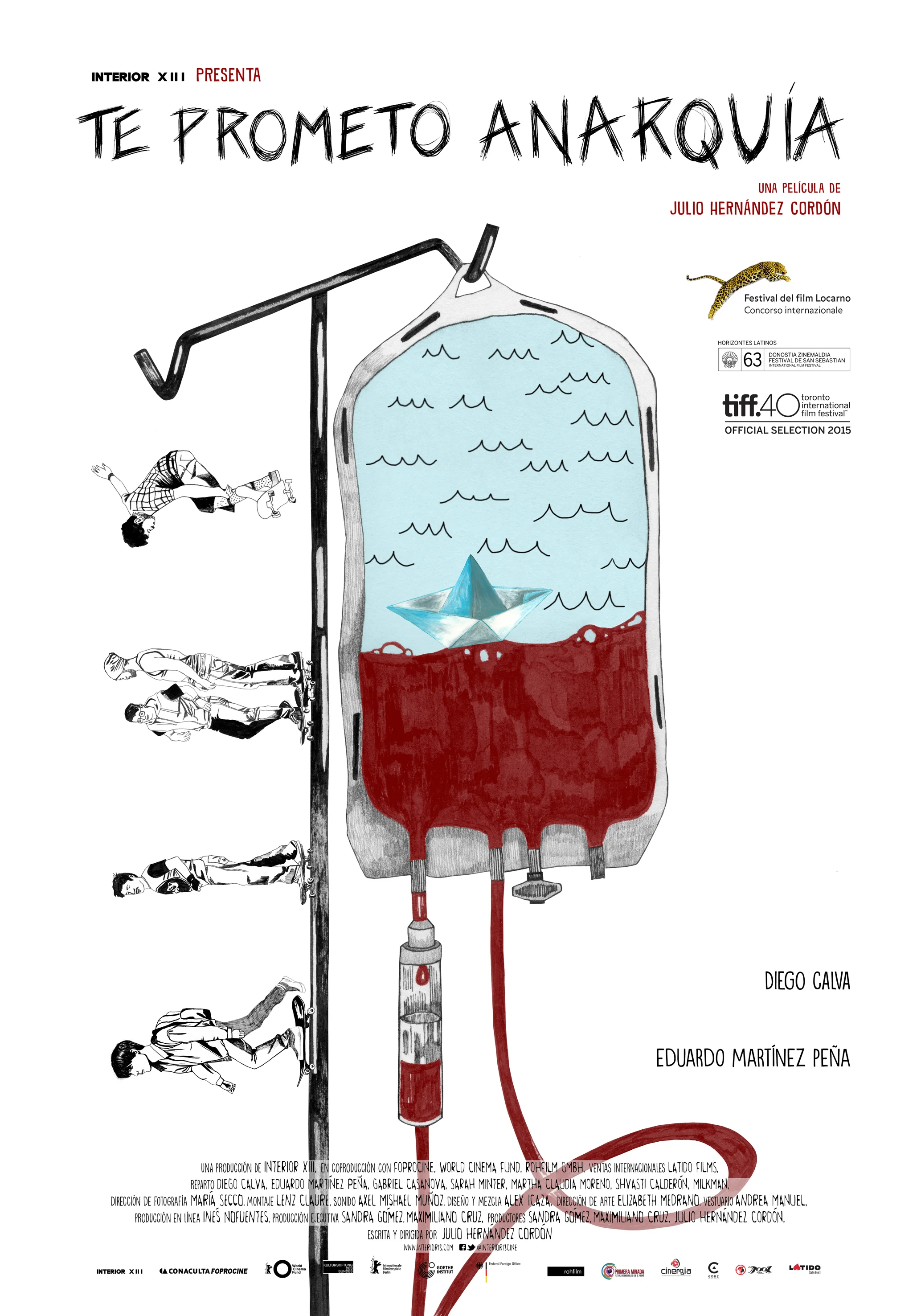 ILLUSTRATION AND Poster design for the feature film "I PROMISE YOU ANARCHY" directed by JULIO HERNANDEZ CORDON // mexico 2017