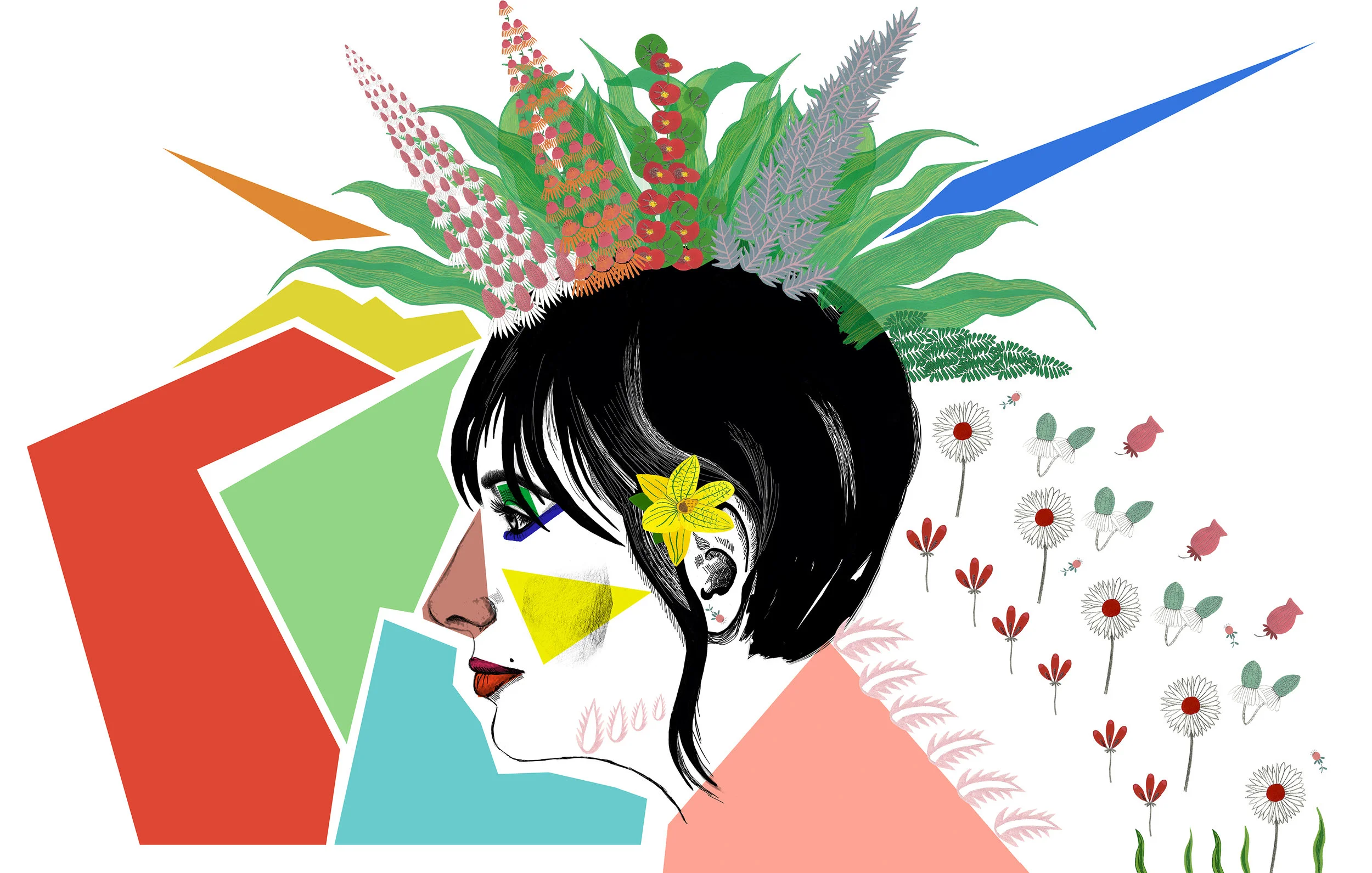 Exhibition in the subway of Mexico city for the Women's festival time.