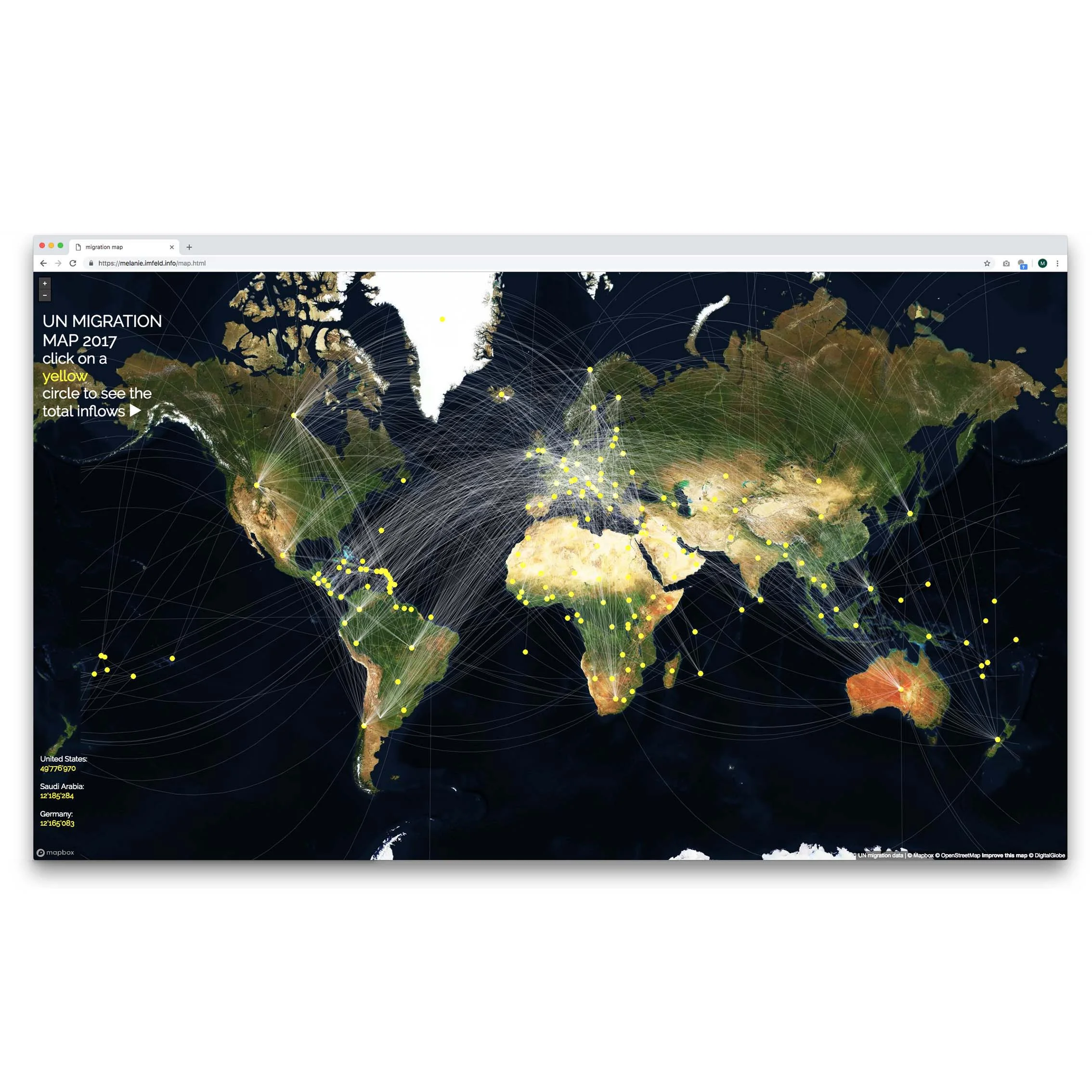 Migration Map — Hi, I'm Melanie 👋 I build things!