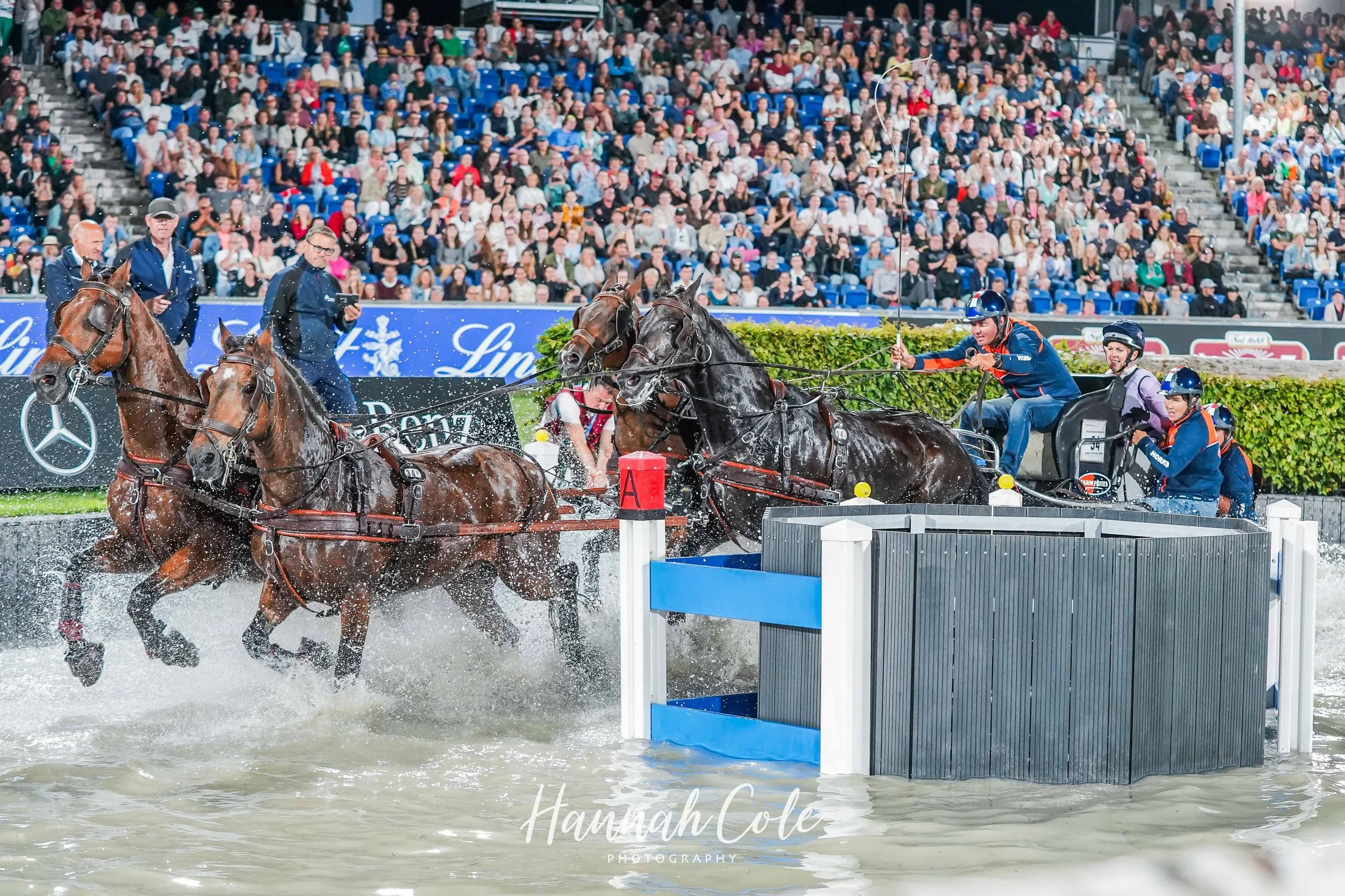 Team Orange - Gemma Stevens & Koos de Ronde Jump, Ride & Drive - CHIO Aachen World Equestrian Festival July 2025 © Copyright Hannah Cole Photography. All rights reserved.