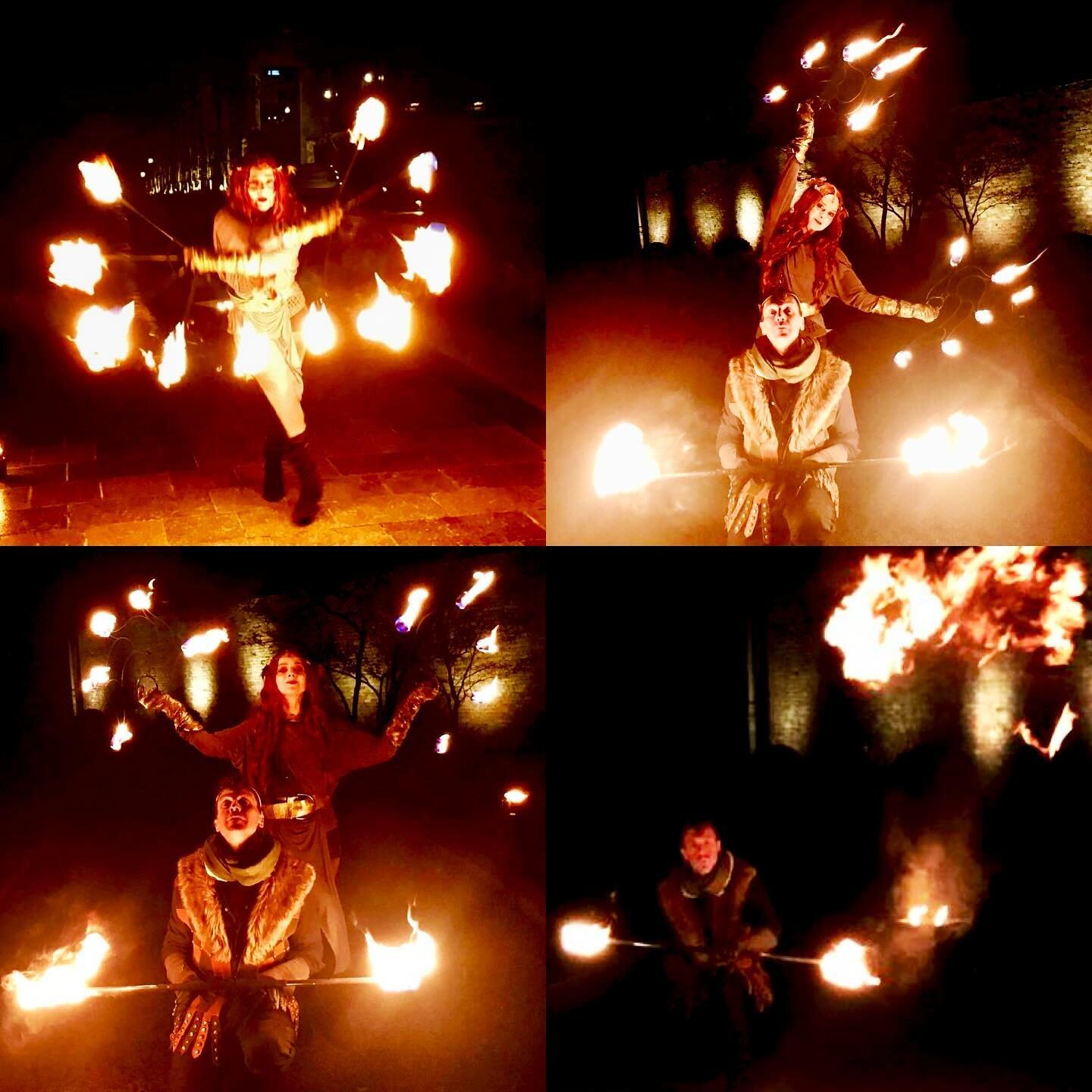#fire #drums #dance #music 

A delightful few days was had, working with @michellerago and her superb team for a very special private  programme across @theadaremanor @thedunraven this Easter. 

Our thanks to the wonderful #SEAentertainment #acts who