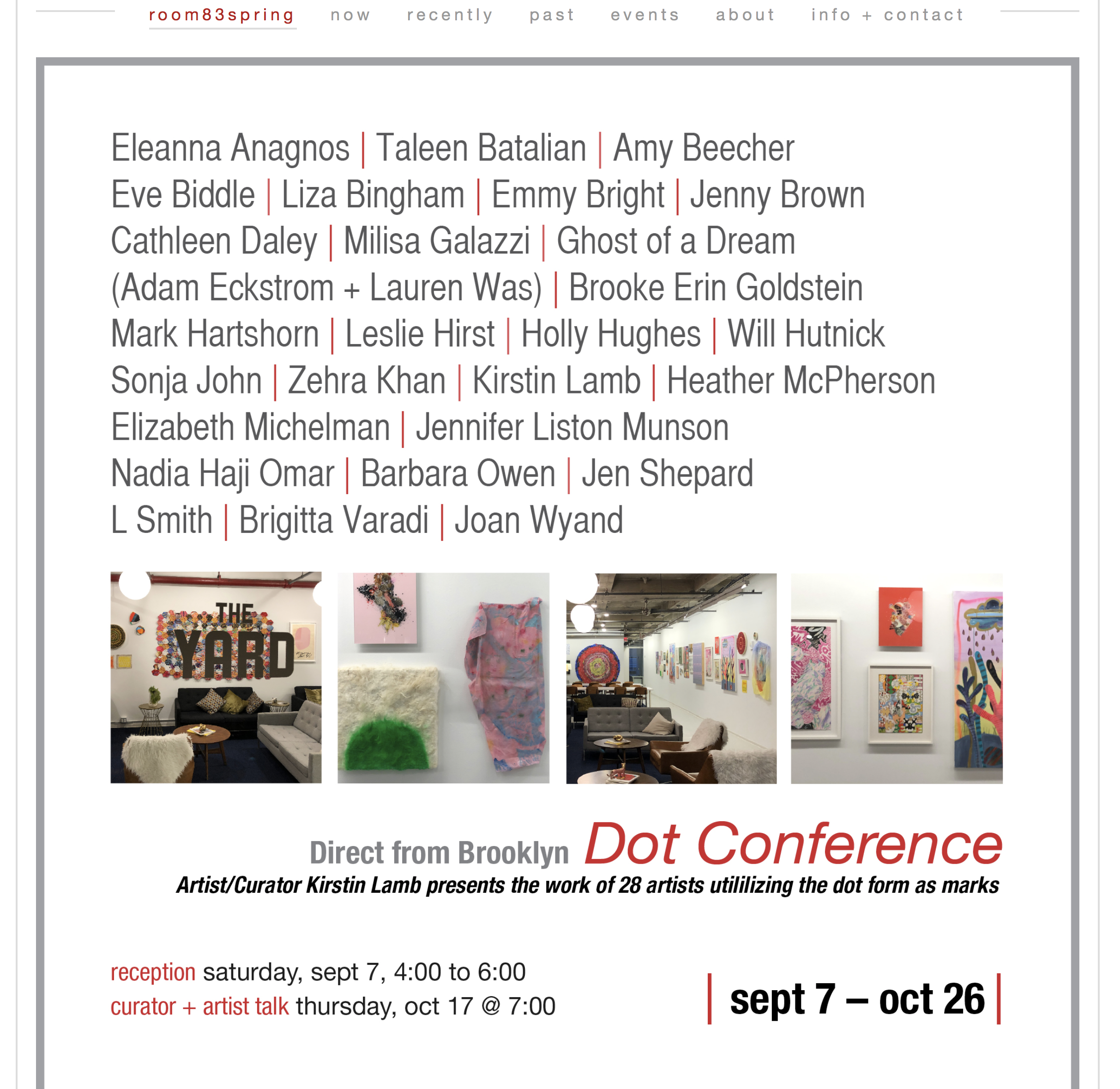 Dot Conference at Room 83 Spring
