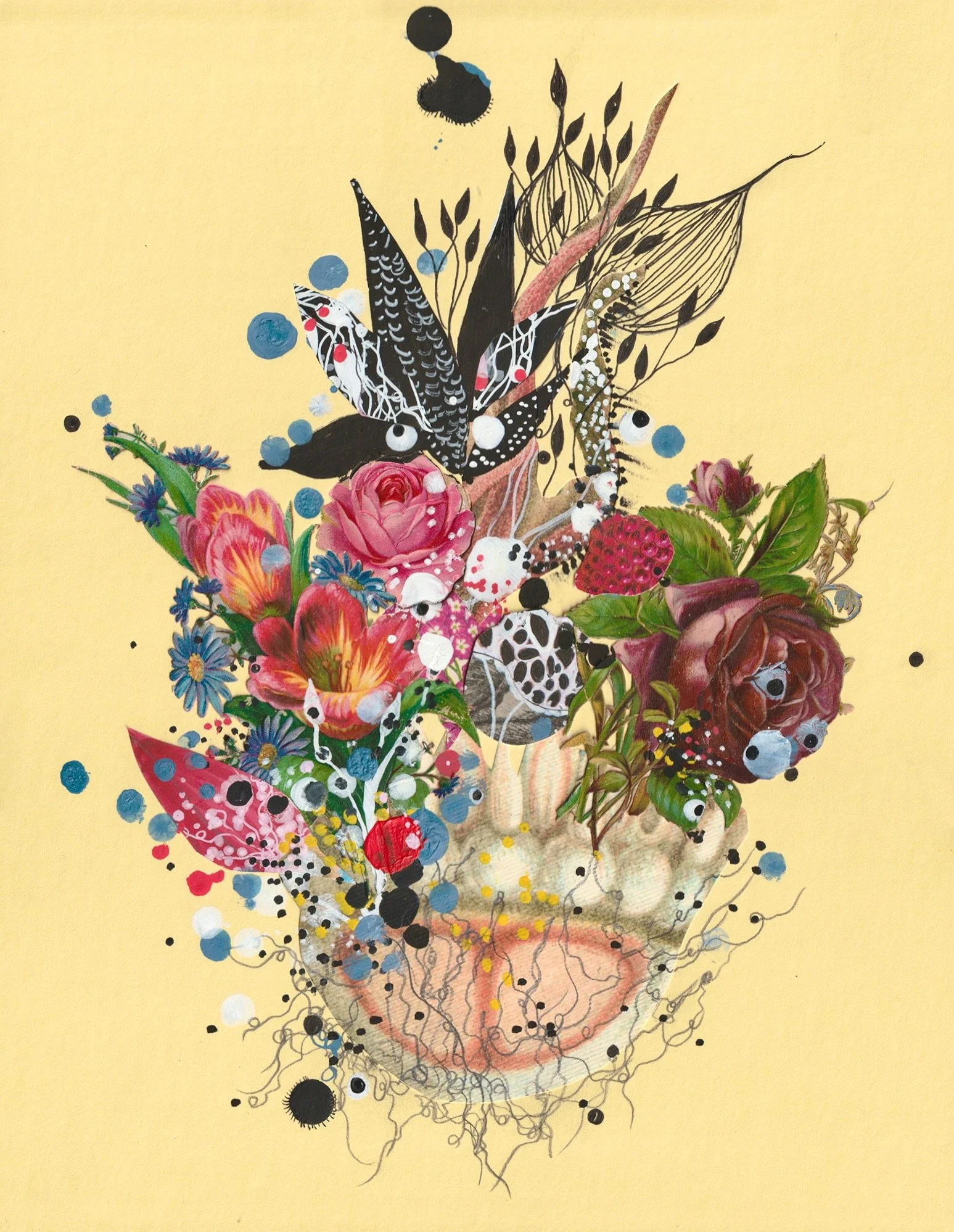 Rose & Lemon Blossoming Urchin