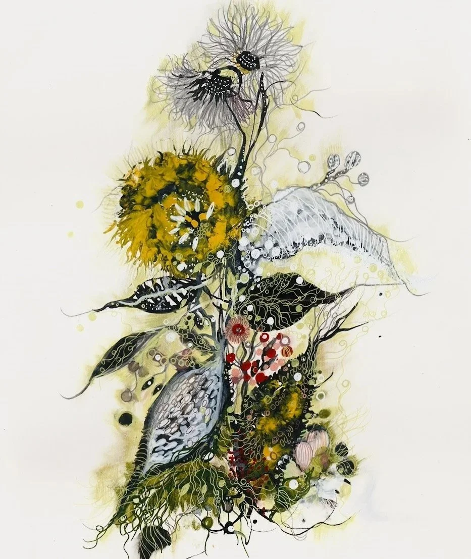 Autumn Bustle 2024. 11" x 14.” Please email jennybrownart@gmail.com for purchase inquiries