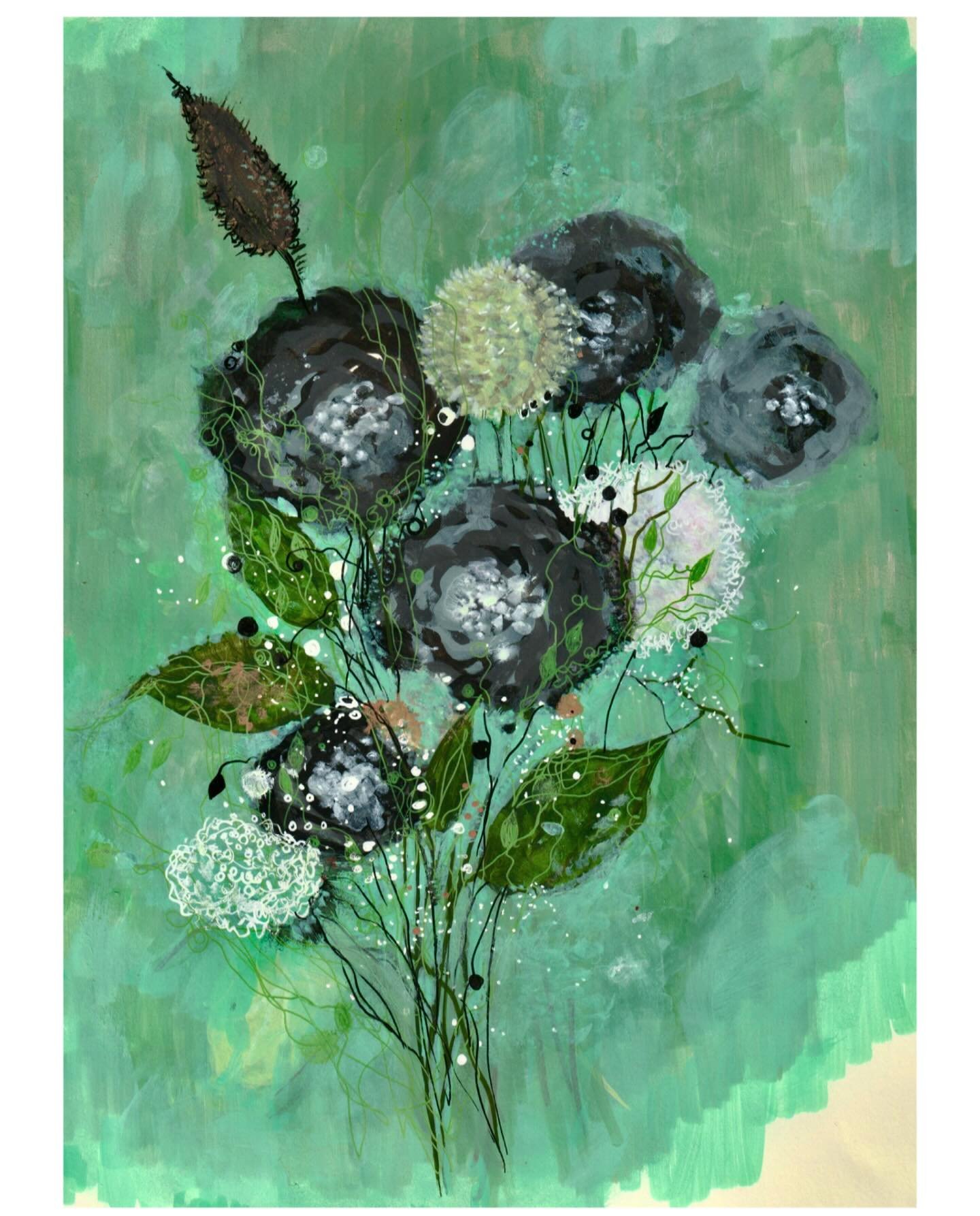 today&rsquo;s drawing meditation 
&ldquo;flowers for words, part 4&rdquo;
mixed media on sketchbook page
8&rdquo;x11&rdquo; ish with some frayed edges, unframed
$50 includes US shipping
dm to purchase
.
#jennybrownart