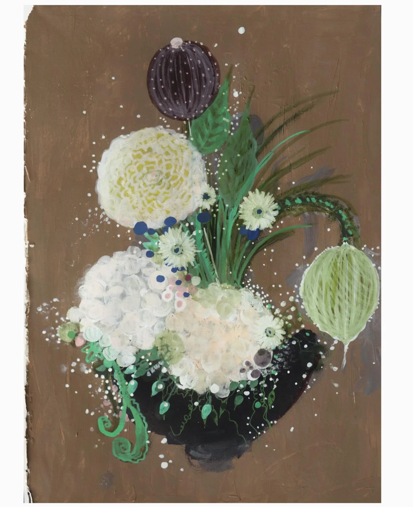 Added to the $55 Sketch Sale
&ldquo;bowl of mint &amp; milk flowers&rdquo;
US shipping (or local drop off) included
approx 8&rdquo; x 11&rdquo; and unframed 
sketches are sold as is (some frayed edges)
dm to purchase
.
#jennybrownart #artsale #sketch