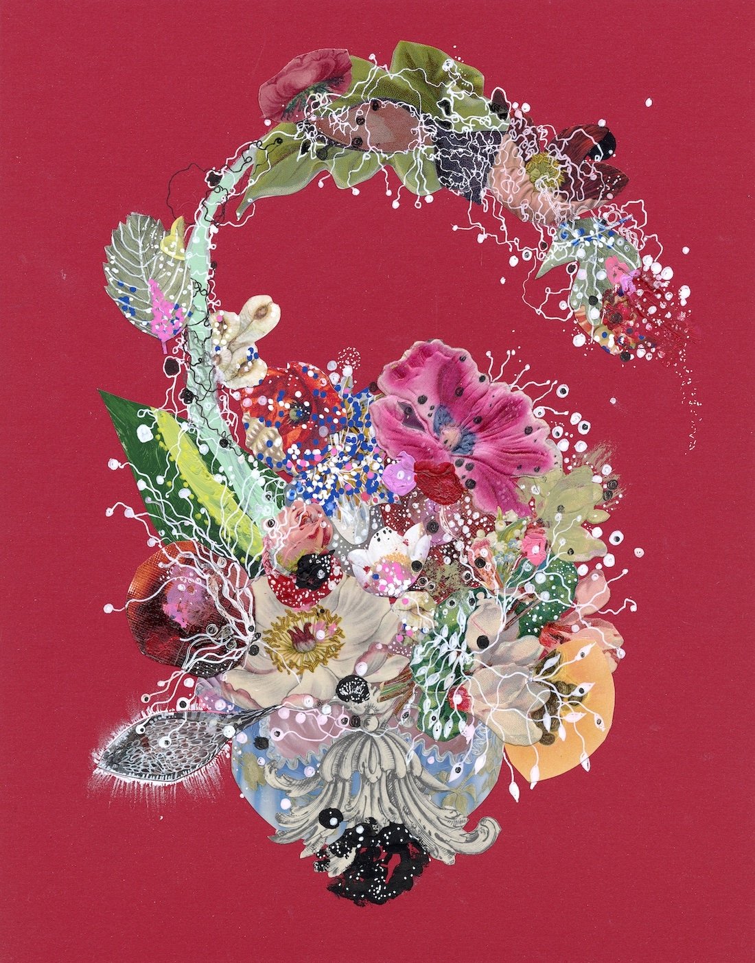 The ExquisiteSnow on Summer Fruits & Flowers, 2023. 11" x 14" Please email jennybrownart@gmail.com for purchase inquiries