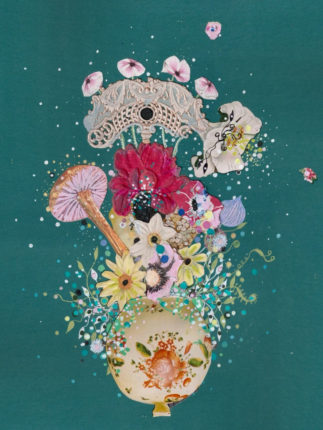 Jewels of Mare Nectaris, 2026. 11"x14." Please email jennybrownart@gmail.com with price & purchase inquiries