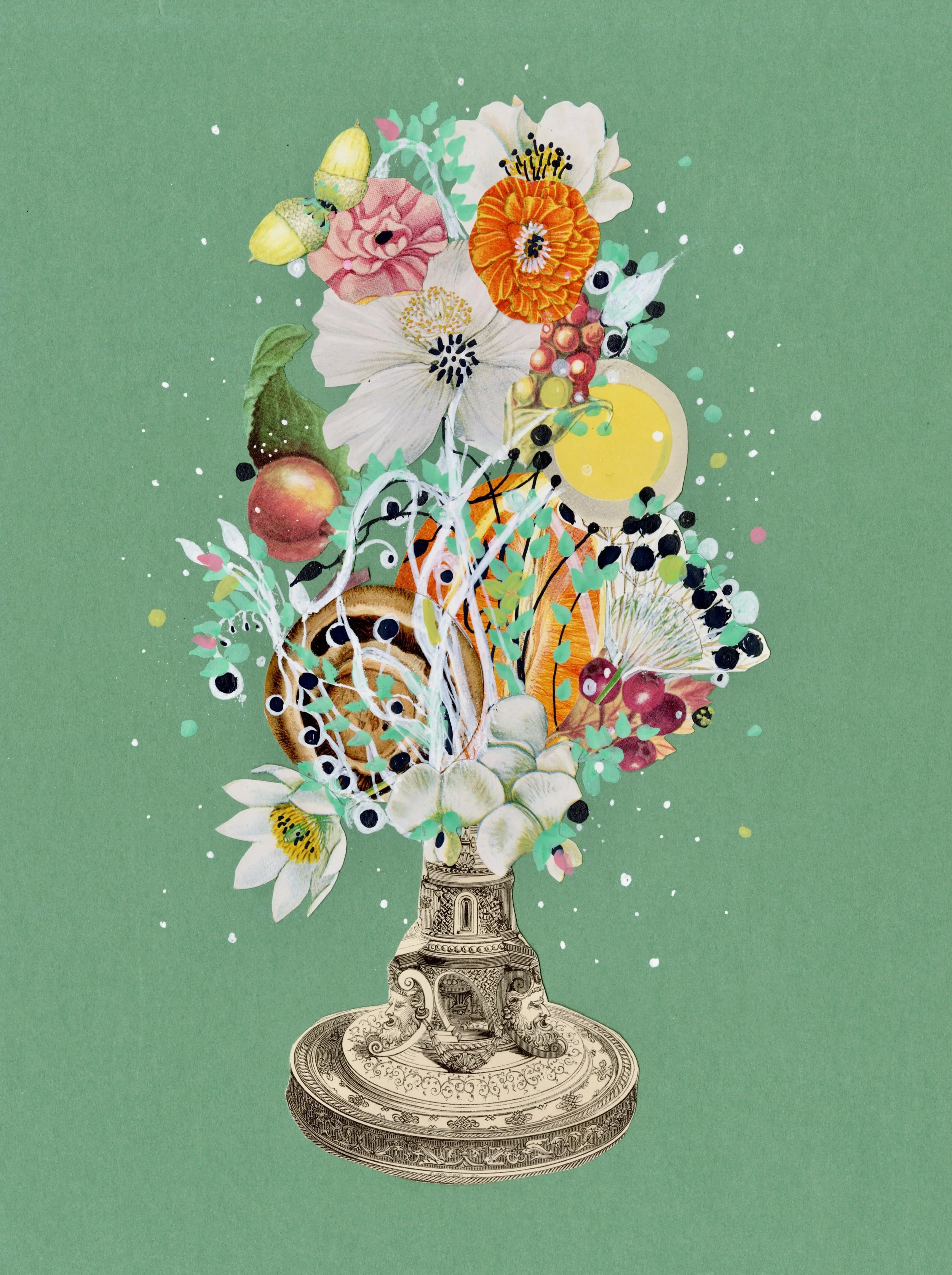 Garden Trifle, 2025. 11"x14."  9"x12."  Available from PXP Contemporary, please email info@pxpcontemporary.com