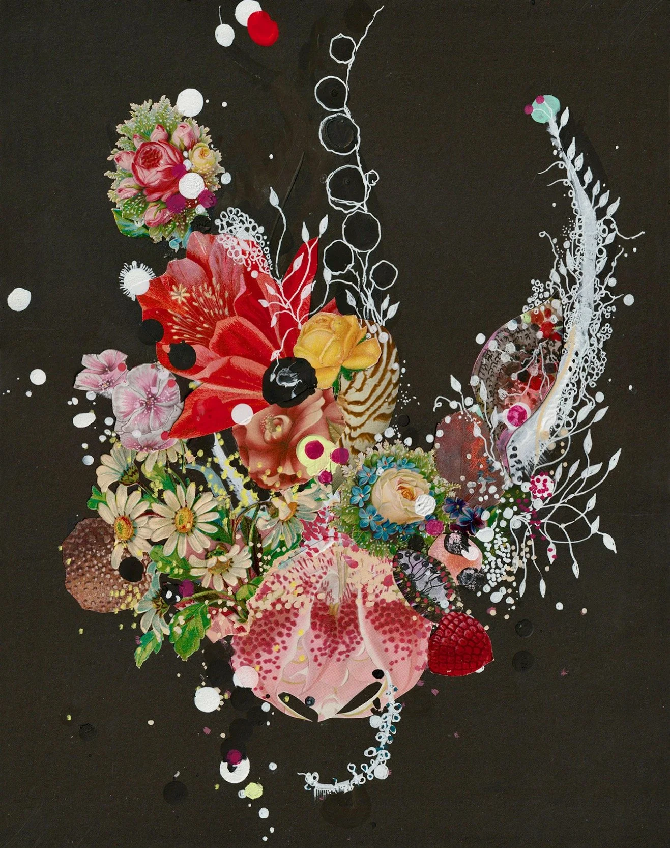 Flowering Sea Fossil, 2023. 11"x14."