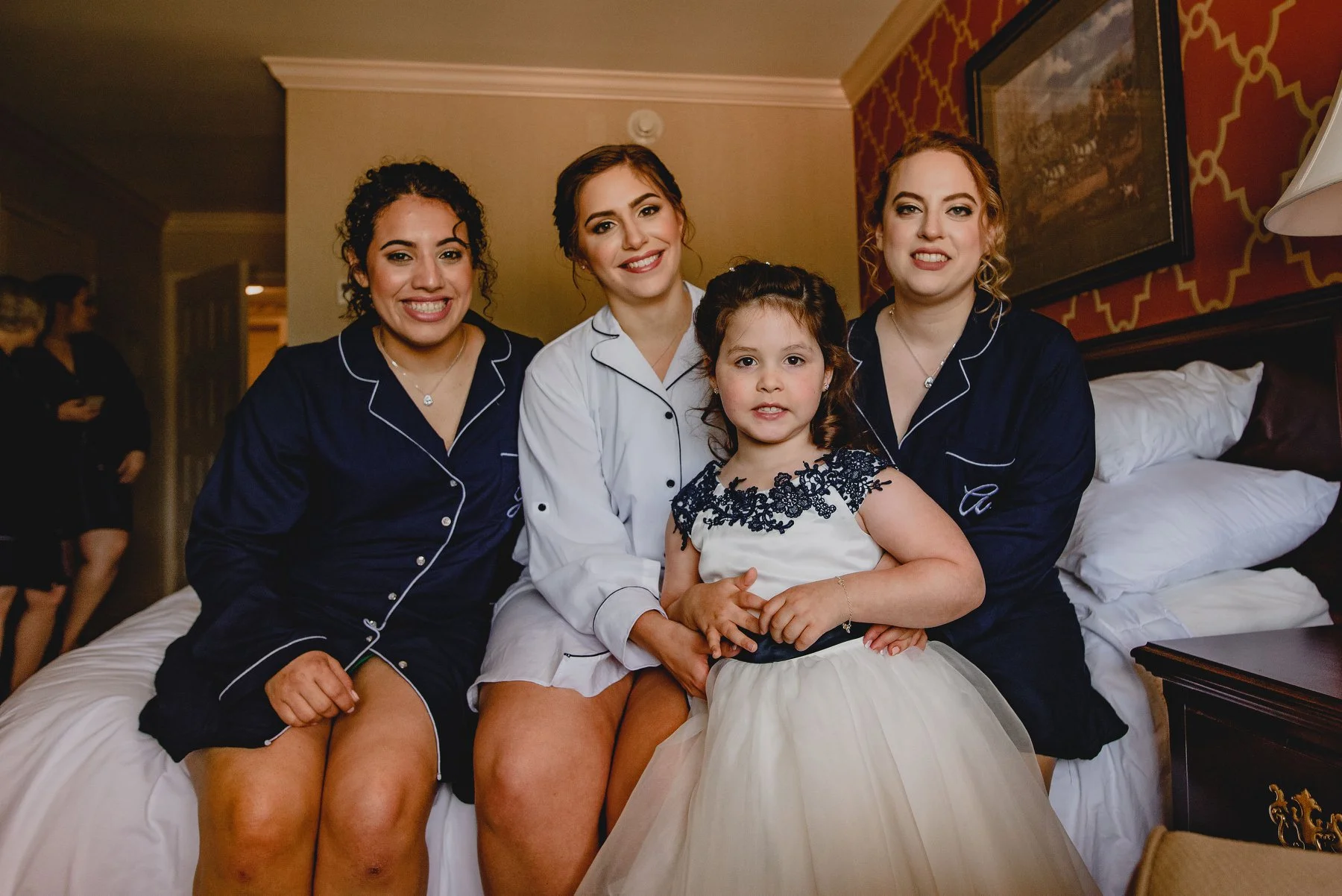 All glammed up by the Sophie Marcs team for the big day!