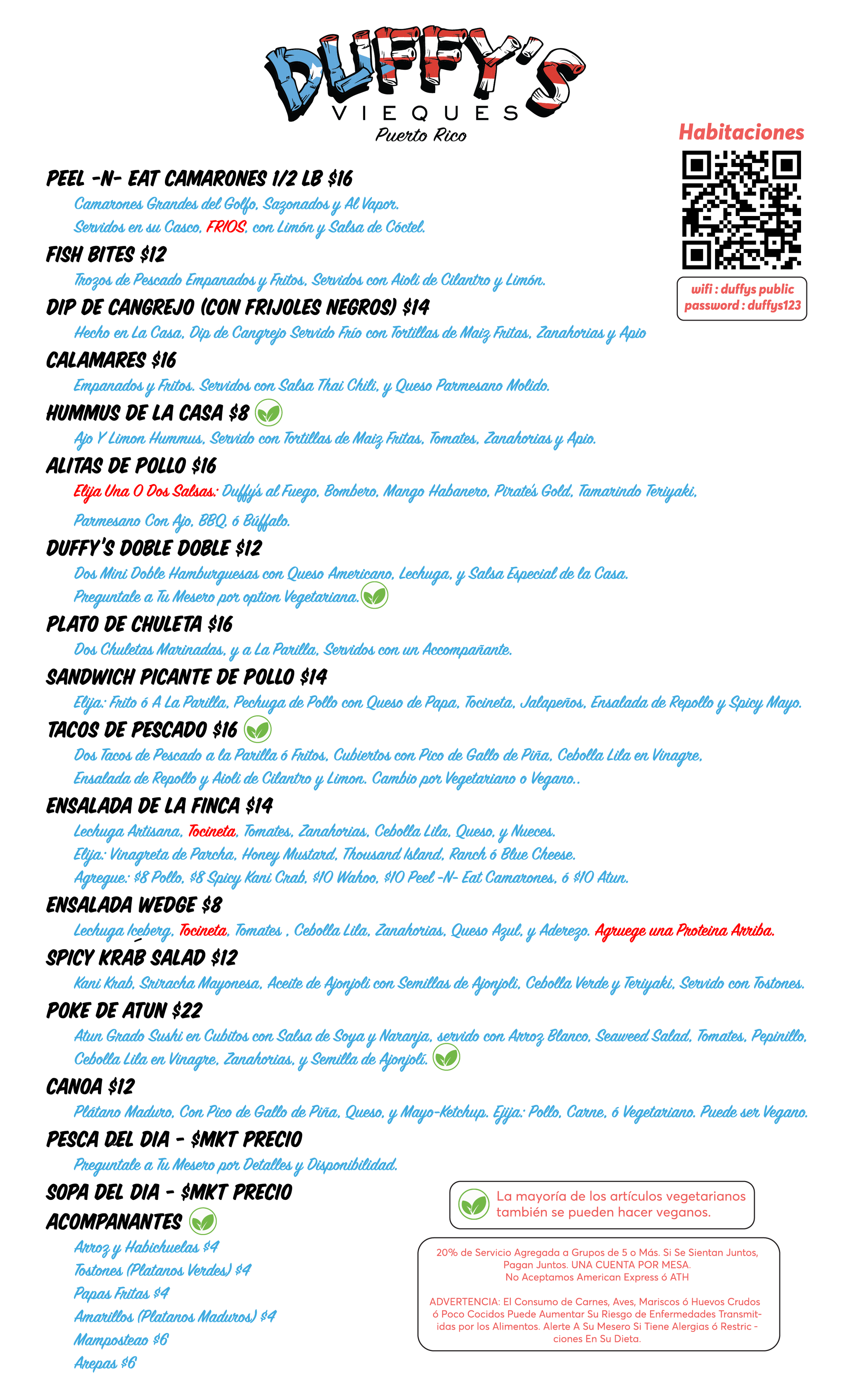 Food Menu Duffys December 2024 Spanish.png