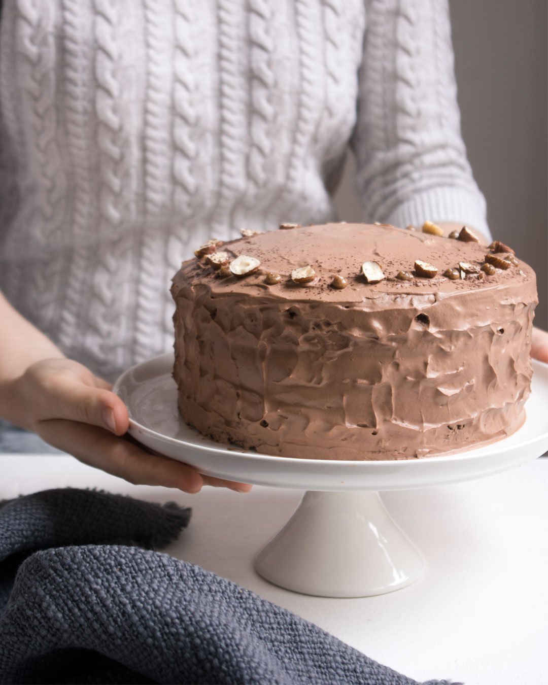 Layer Cake aux noisettes et chocolat - Recette Companion