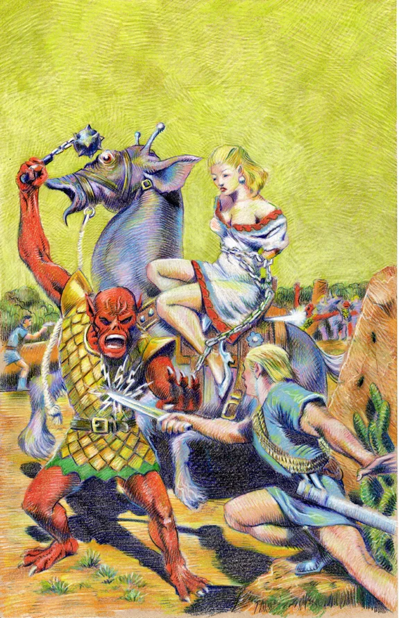 Planet Comics 28 cover re-creation kurt brugel.jpg