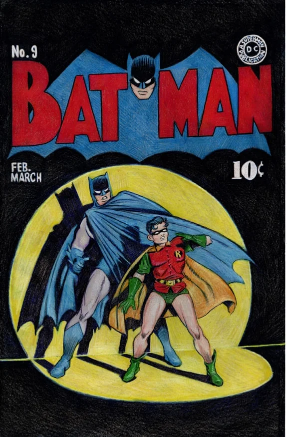 Batman and Robin 1940 cover colored pencil drawing 01 WEB-min.jpg