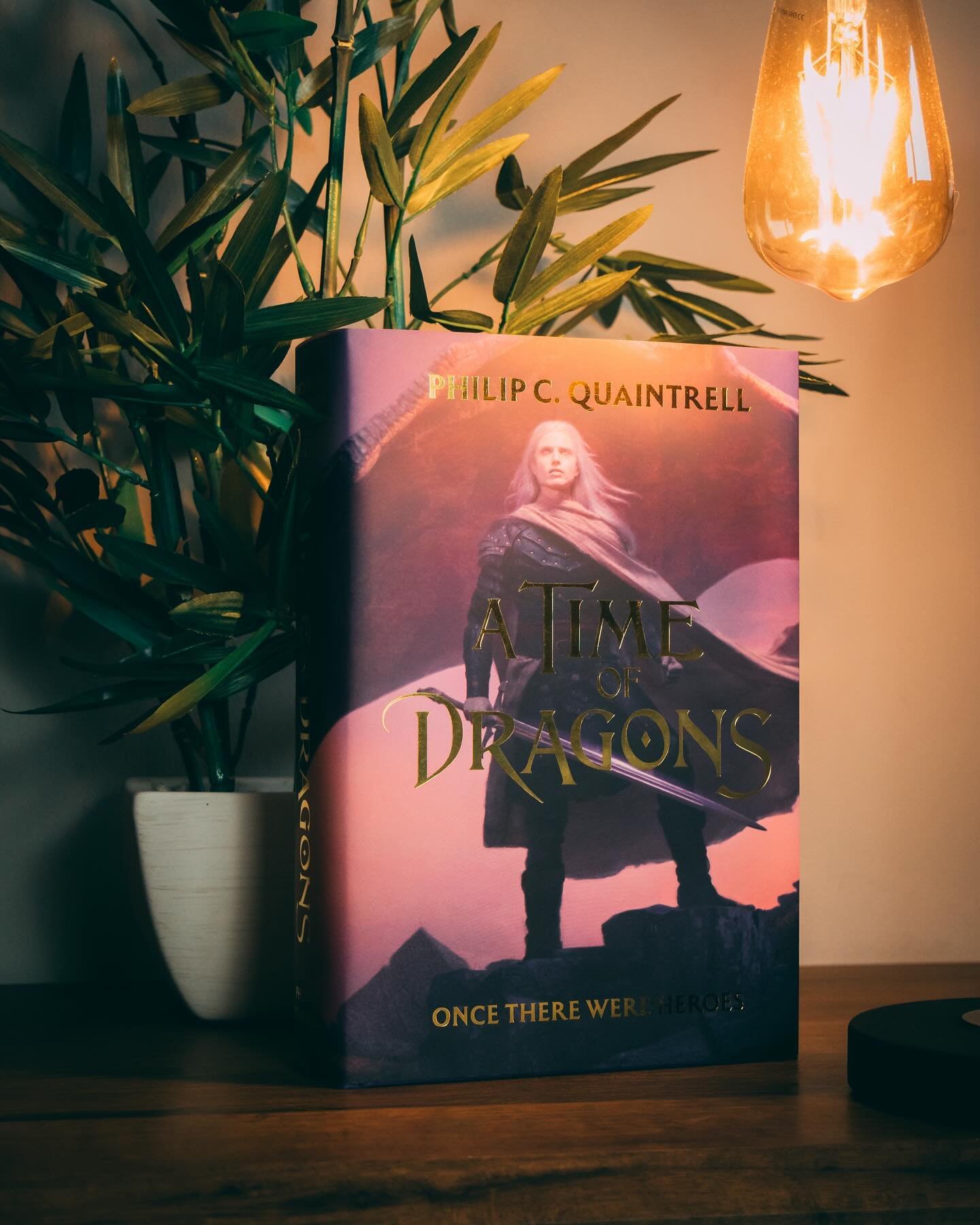 A Time of Dragons 🐉 

📚 What was the last dragon fantasy book you read?

I think it&rsquo;s been a while since I read a dragon fantasy book. Luckily I now have this CHONKER. The pictures do not show how massive this book is. I can&rsquo;t wait to g
