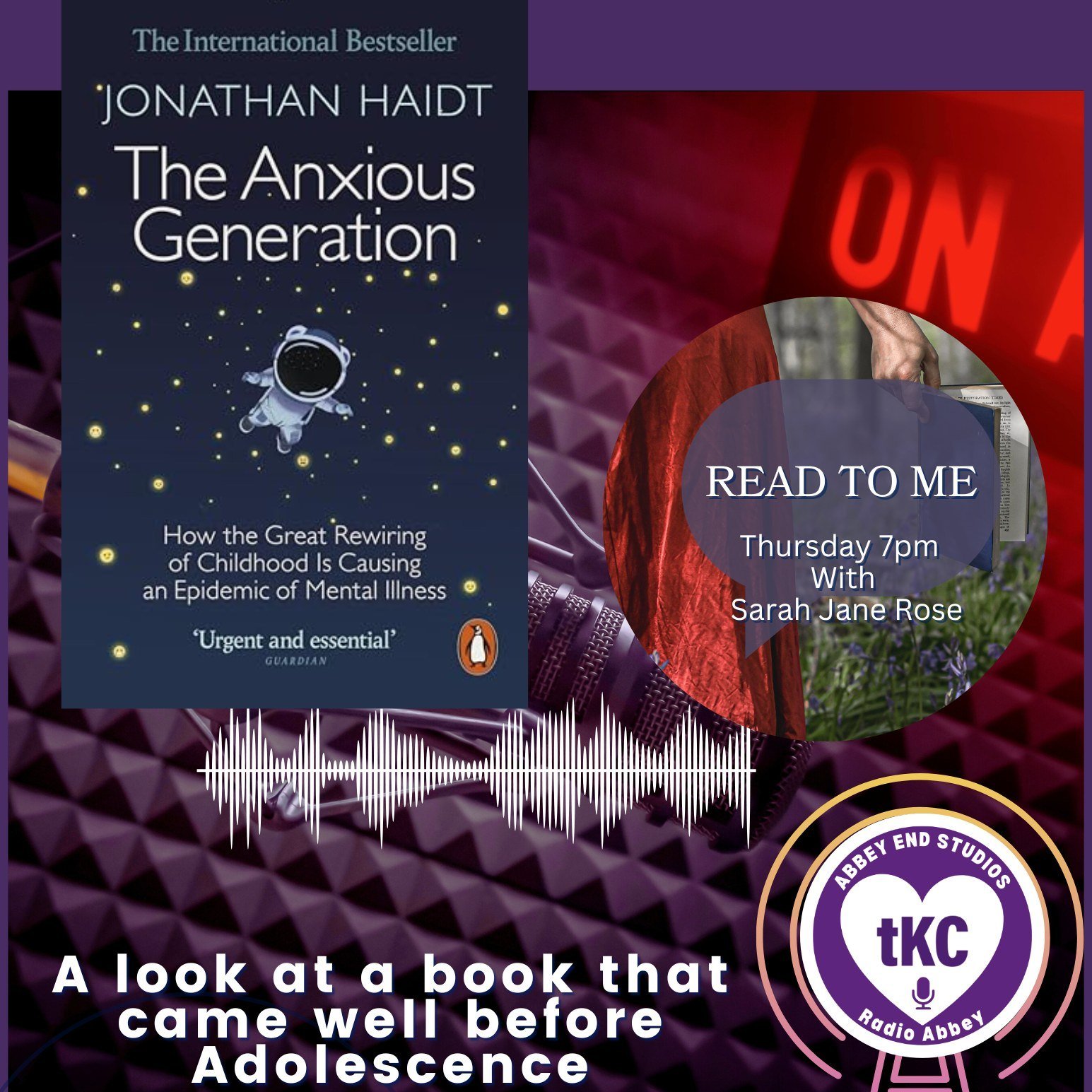 This month on the read to me show, I will be looking at Teenagers and Tech, leading up to the Smartphone Free Childhood event @the Kenilworth Centre on the 6th May. I have started with a brief look at the book The Anxious Generation and I'll be featu