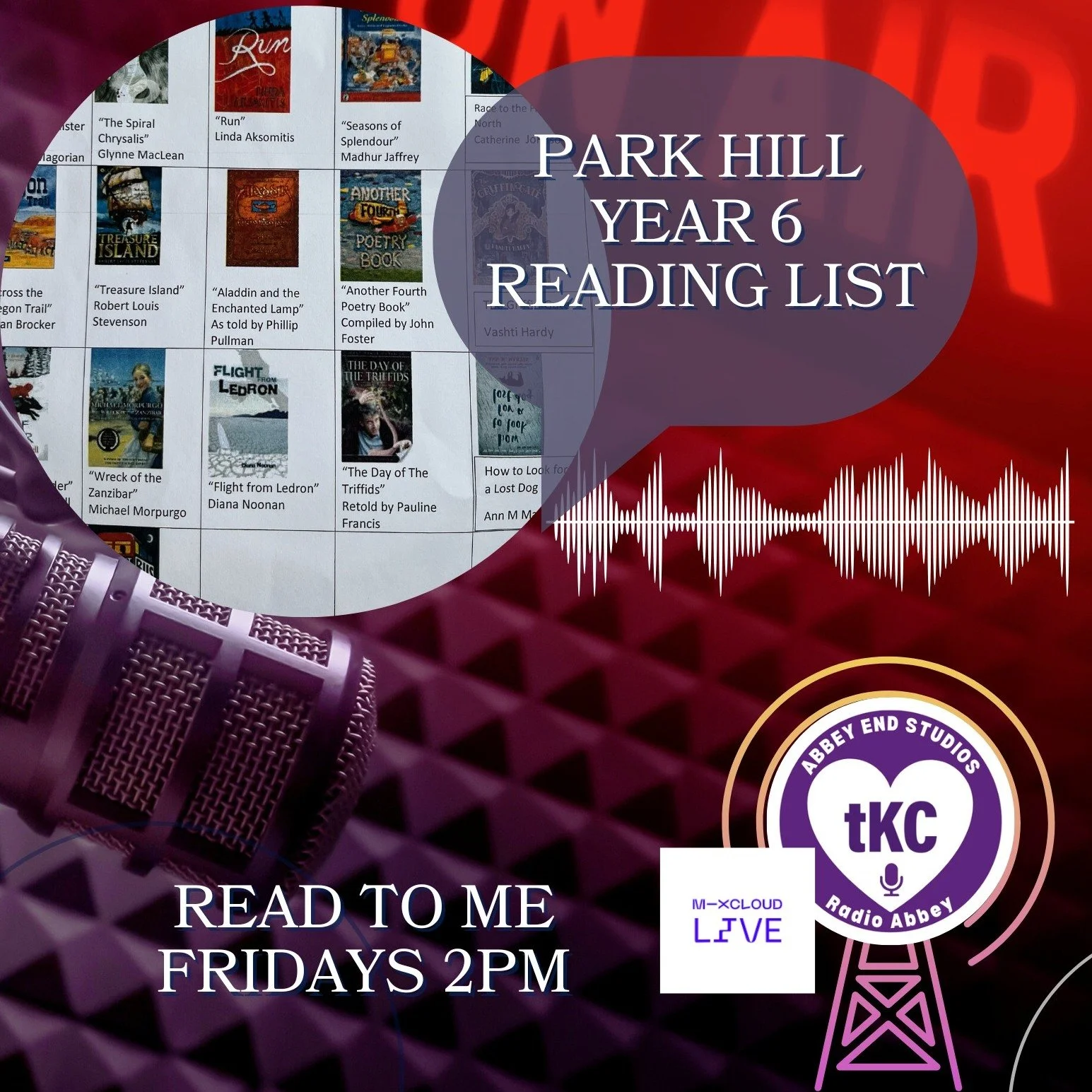 The next few weeks on the Read To Me show, on Radio Abbey Kenilworth I'll be focussing on books from the the local schoold readings lists! 

You can catch up with last weeks show here: 
https://www.mixcloud.com/RadioAbbey/read-to-me-12th-sept-park-hi