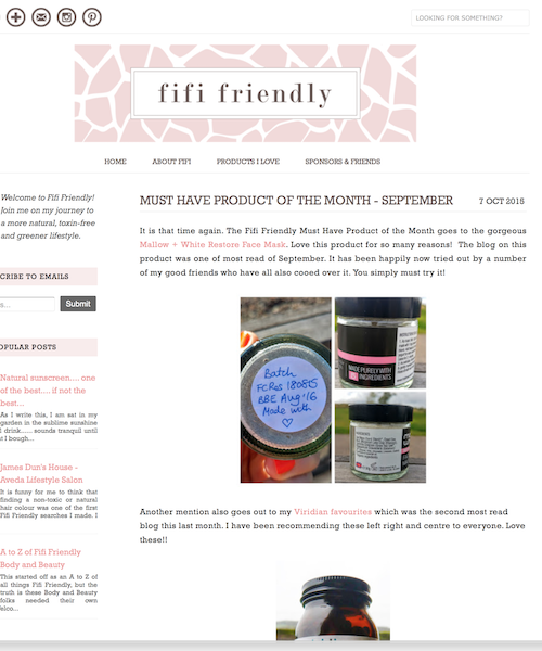 THIS MASK ROCKS! Restore mask "This mask rocks! I love it. It really pulls out impurities, but importantly did not leave my skin feeling like it was ready to crack afterwards." fifi friendly