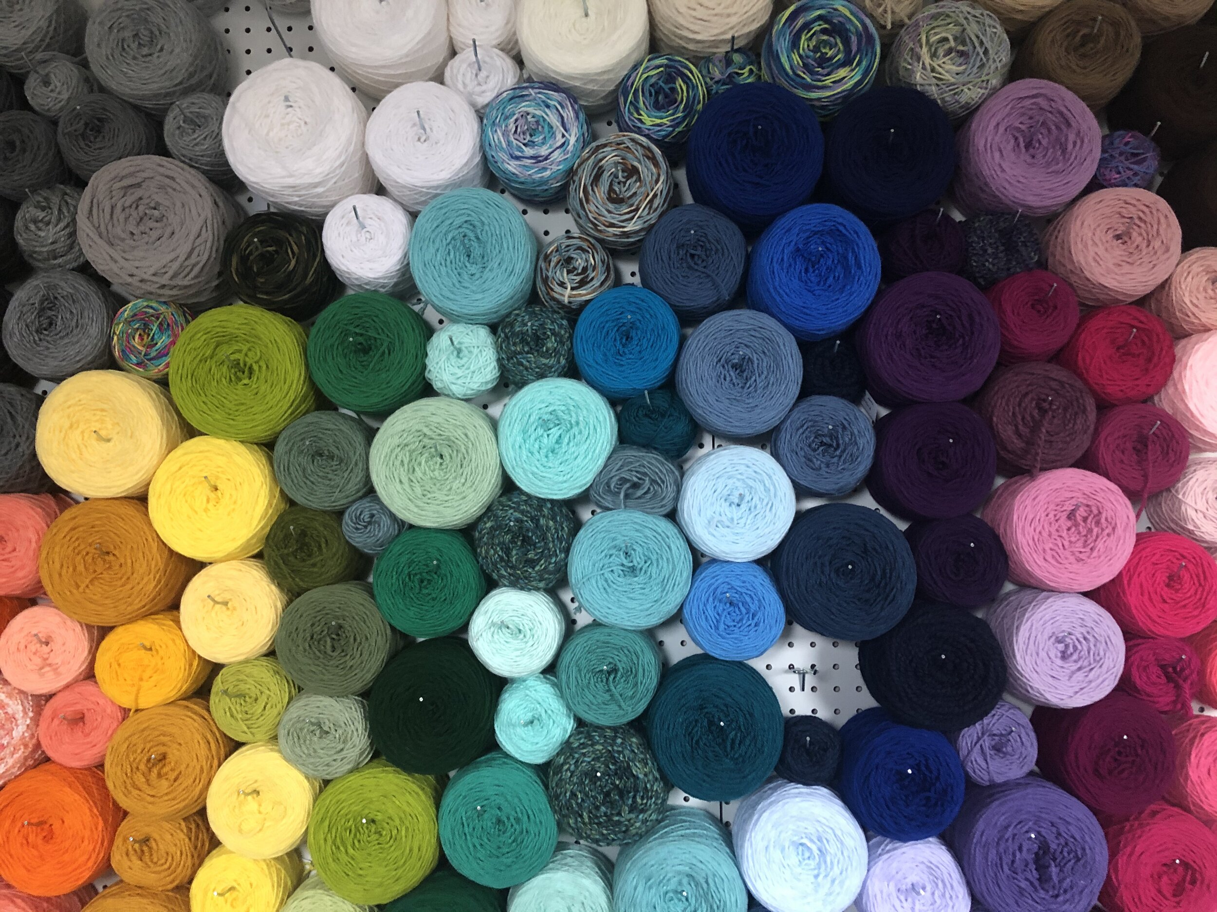 Yarn Wall Display