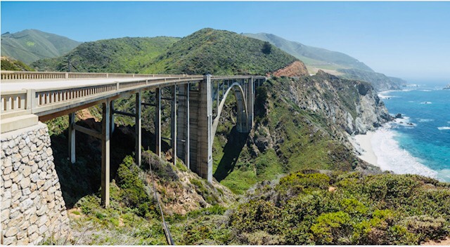 Bixby Creek Bridge on Big Sur Coast