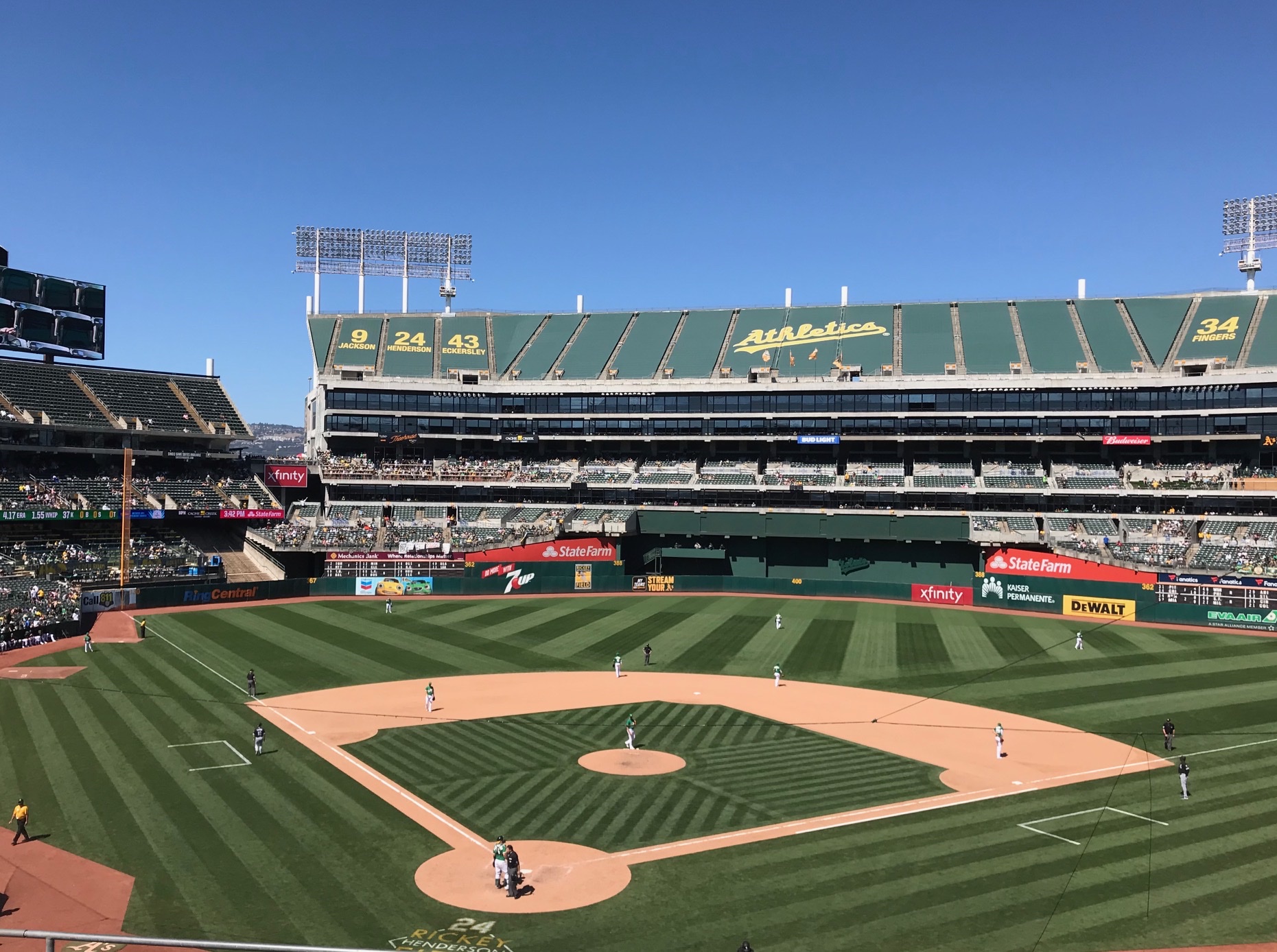 Outfield Stands in A's Coliseum