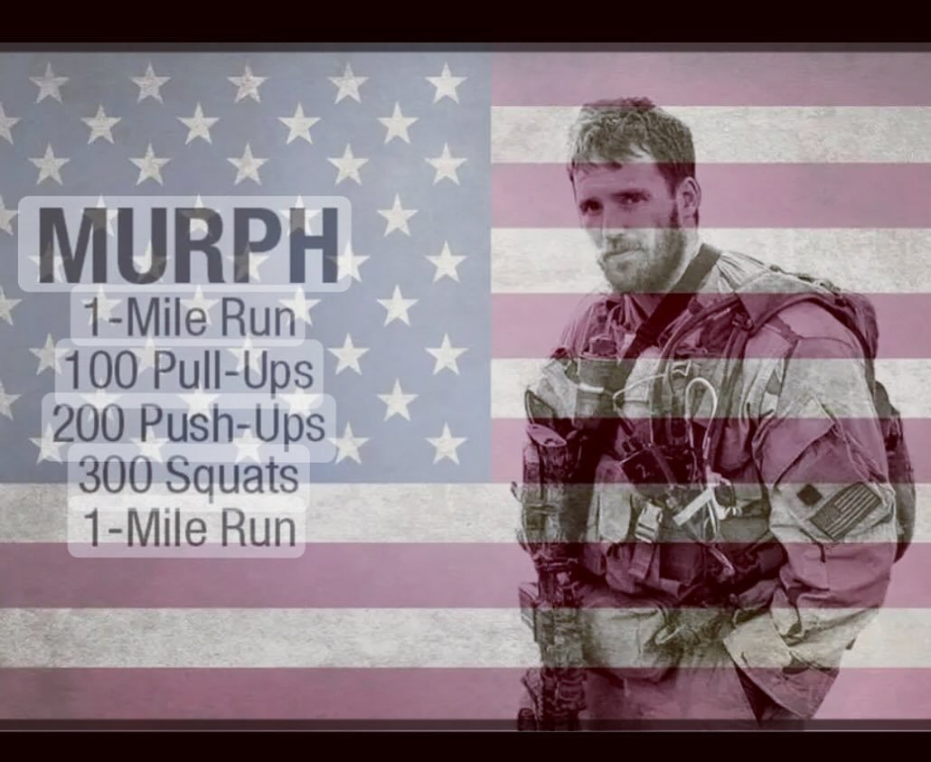 🇺🇸2024 MURPH🇺🇸 Remembering the legacy of U.S. Navy SEAL Lt. Michael Murphy. A true hero who put the needs of others above his own and made the ultimate sacrifice for the lives of others. 
📆 Saturday May 25🇺🇸

#hero 
#memorialdayweekend 
#memor
