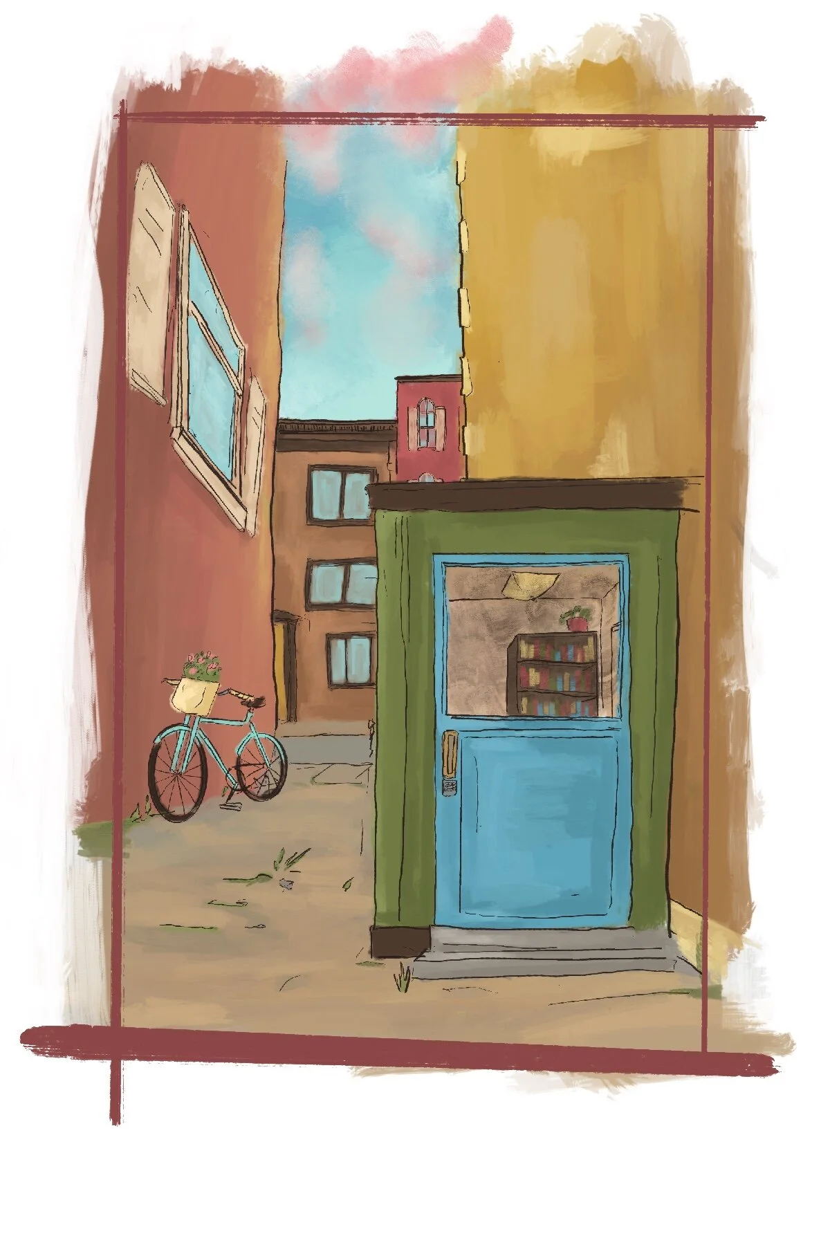 Down the Alley Way Sketch.JPG