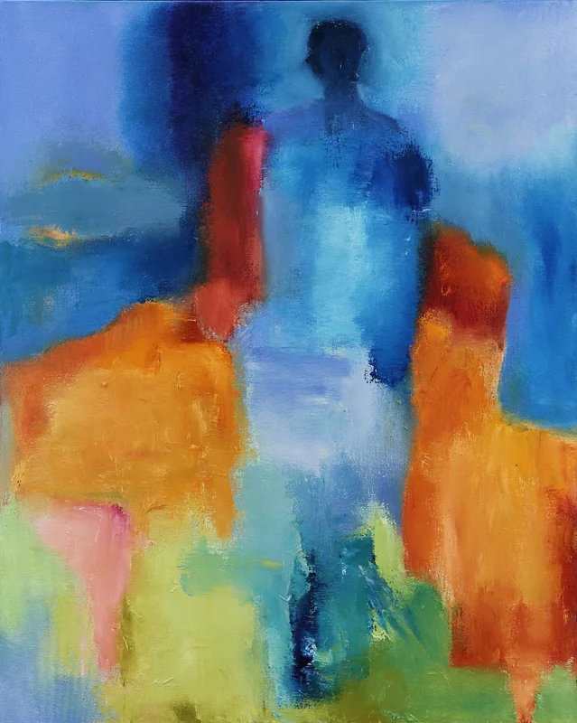 Figure in Blue