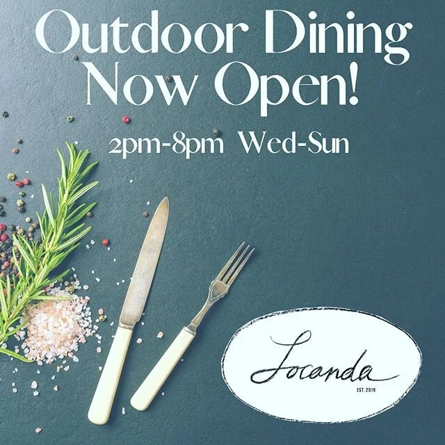 Outdoor dining now available by reservation! Please reserve and order take out online at www.locandari.com

#supportsmallbusiness #supportlocal #italianfood #outdoordining #southcounty